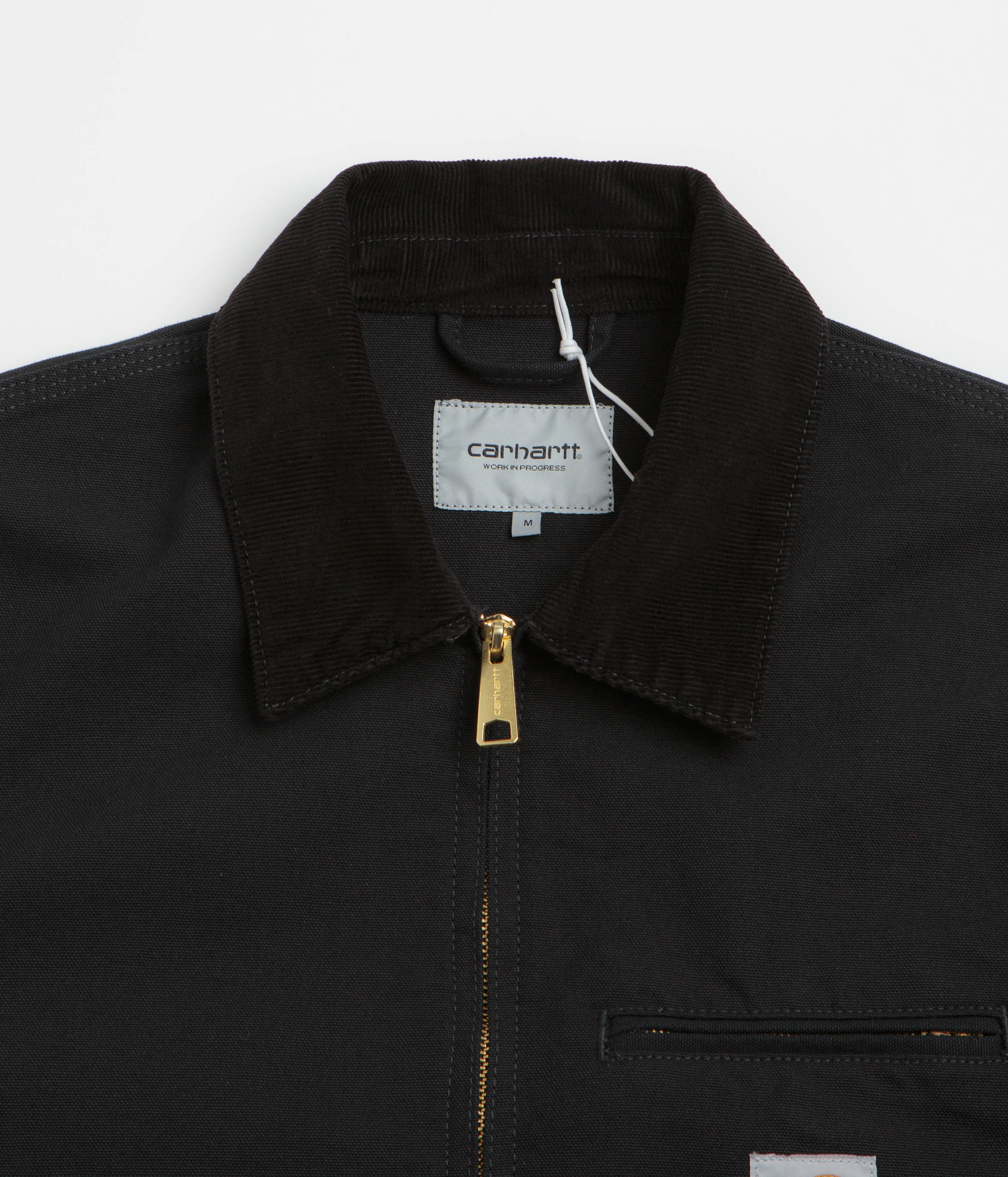 Carhartt Detroit Jacket - Black Rinsed / Black - Image 4