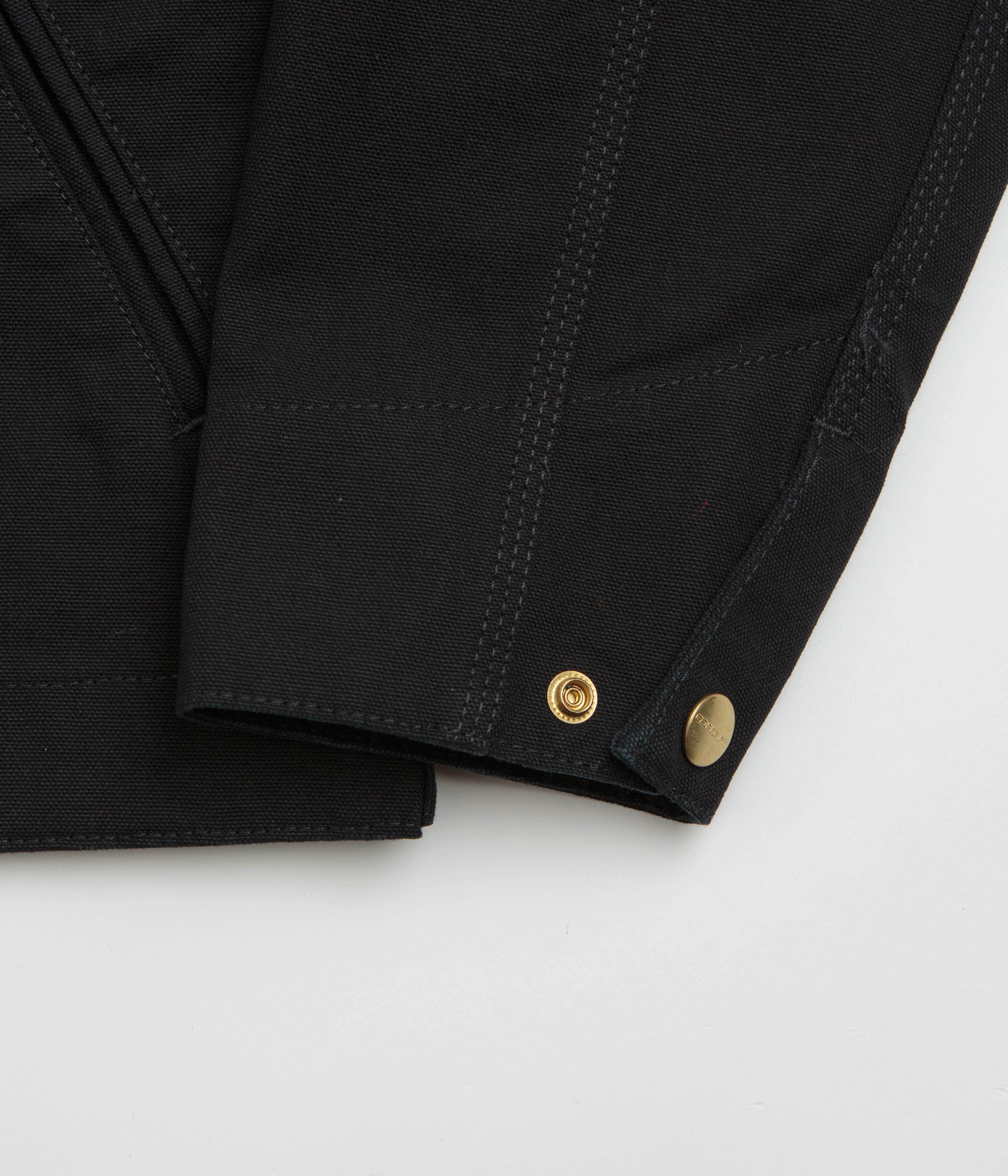 Carhartt Detroit Jacket - Black Rinsed / Black - Image 8