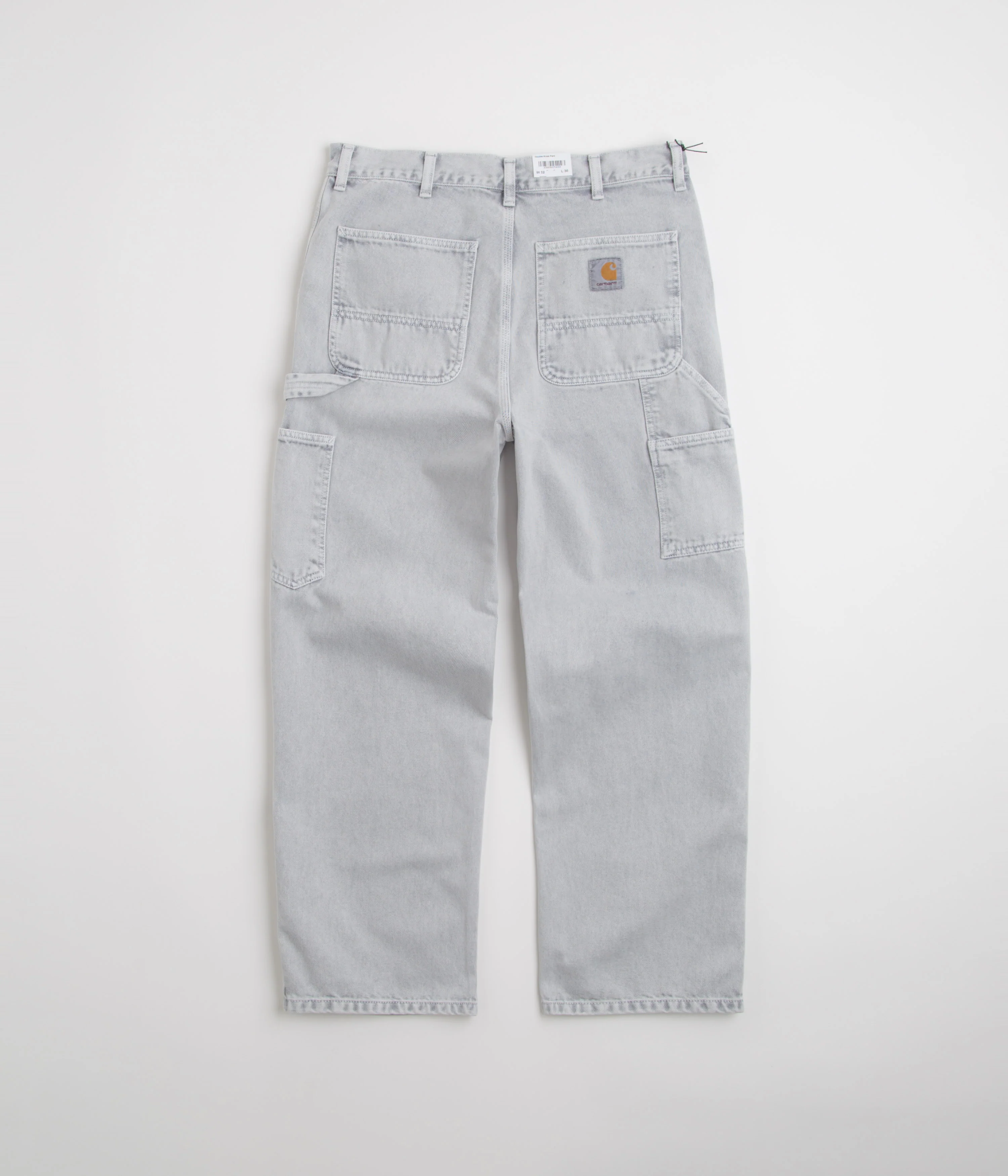 Carhartt Double Knee Denim Pants - Black Chalk Wash - Image 3