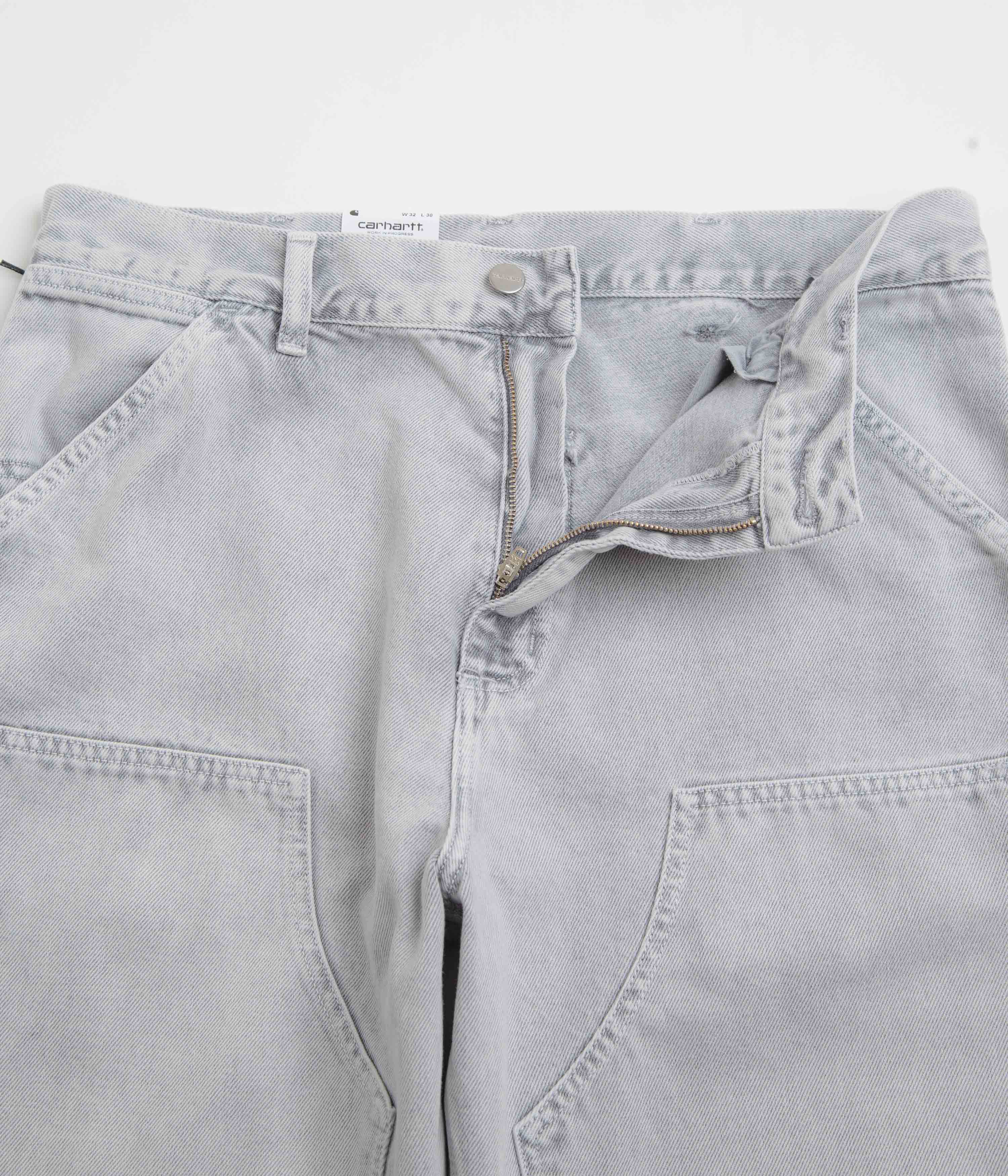 Carhartt Double Knee Denim Pants - Black Chalk Wash - Image 7