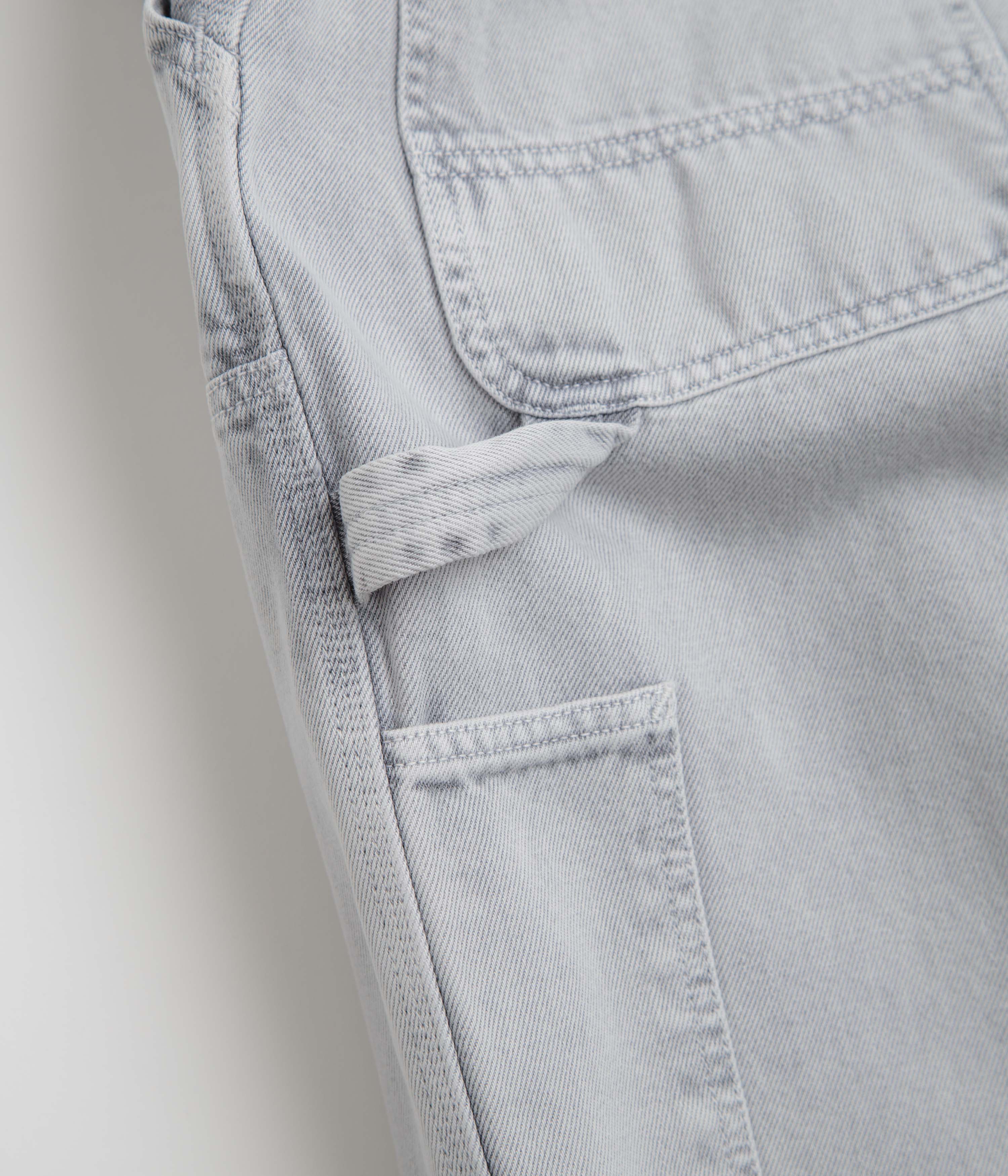 Carhartt Double Knee Denim Pants - Black Chalk Wash - Image 9