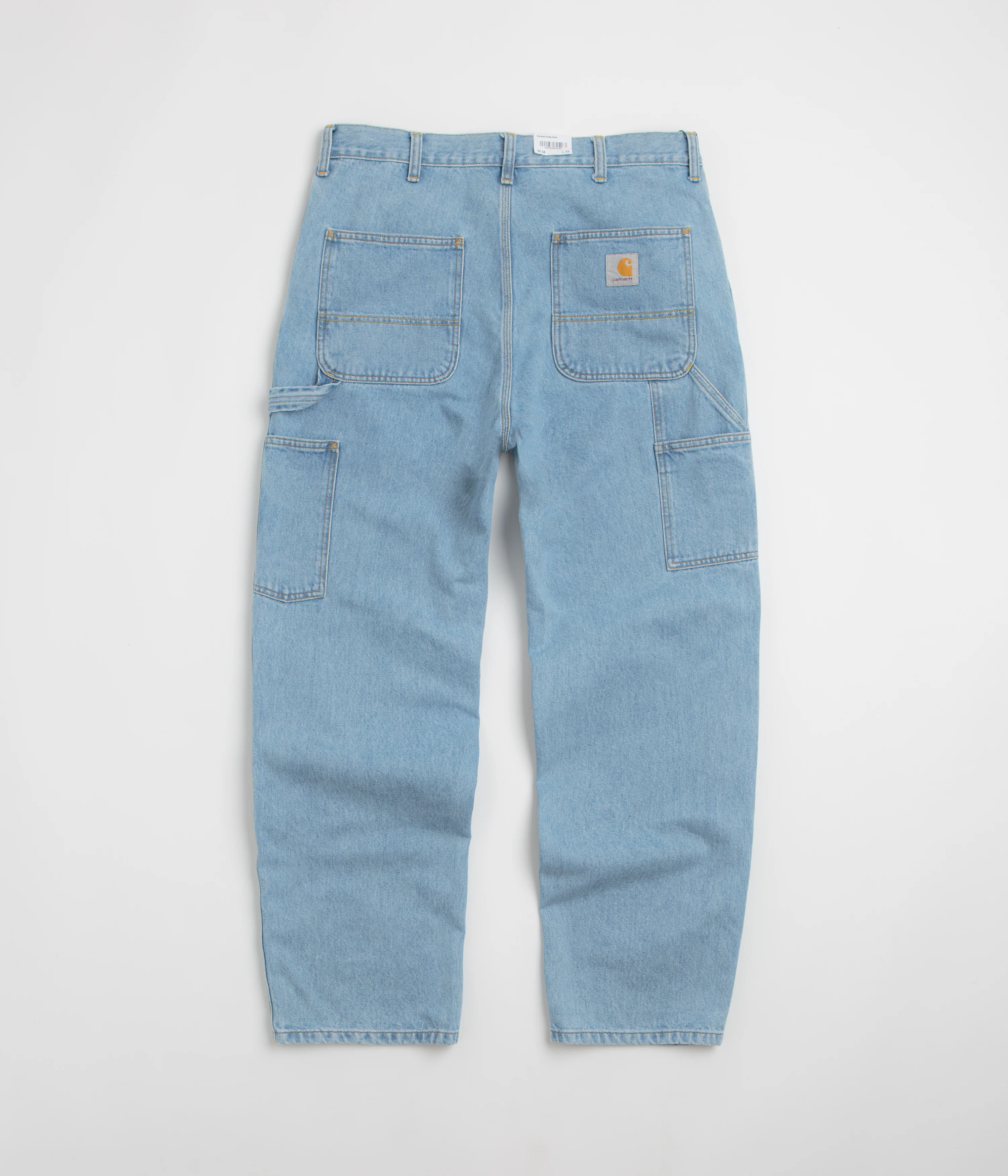 Carhartt Double Knee Denim Pants - Blue - Image 3