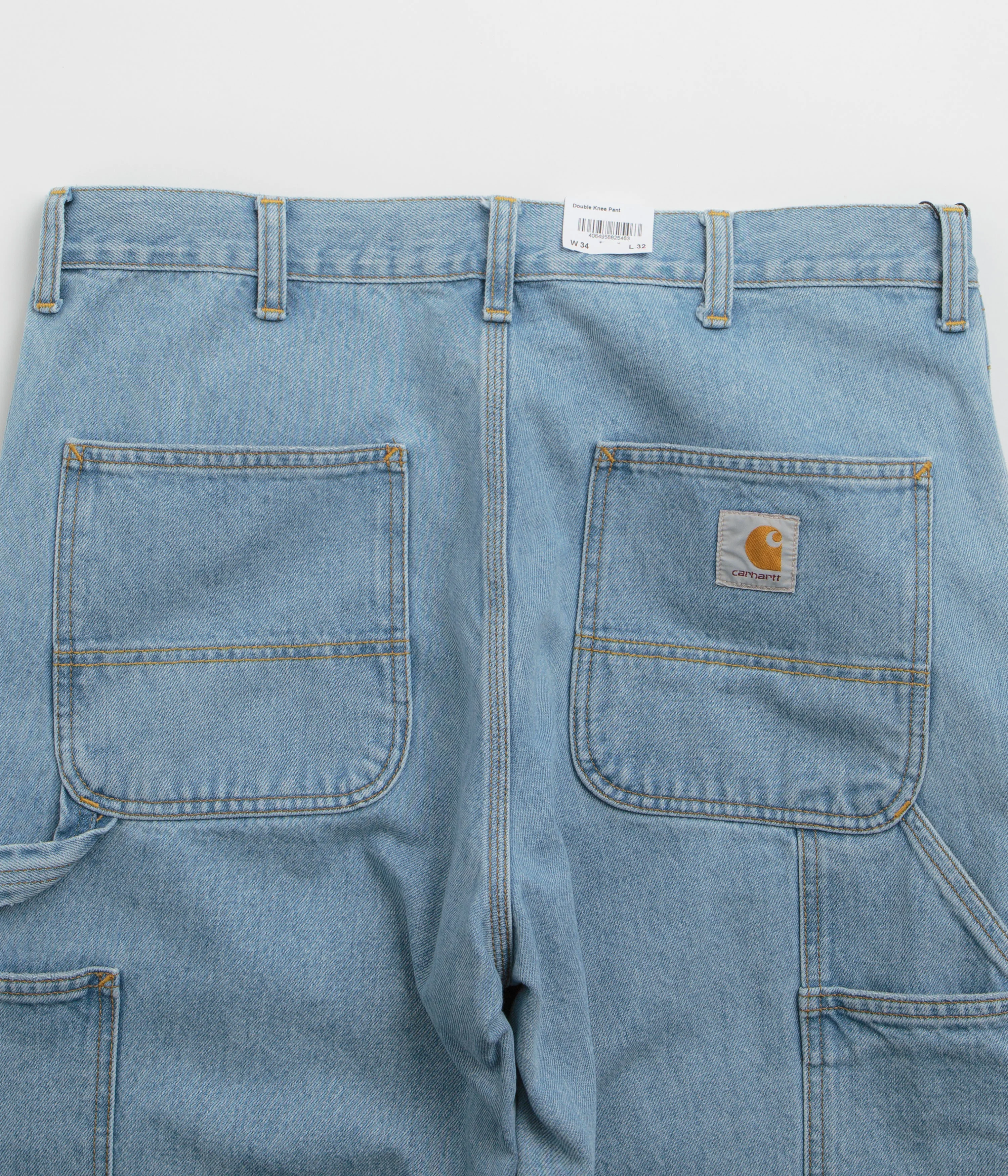 Carhartt Double Knee Denim Pants - Blue - Image 6