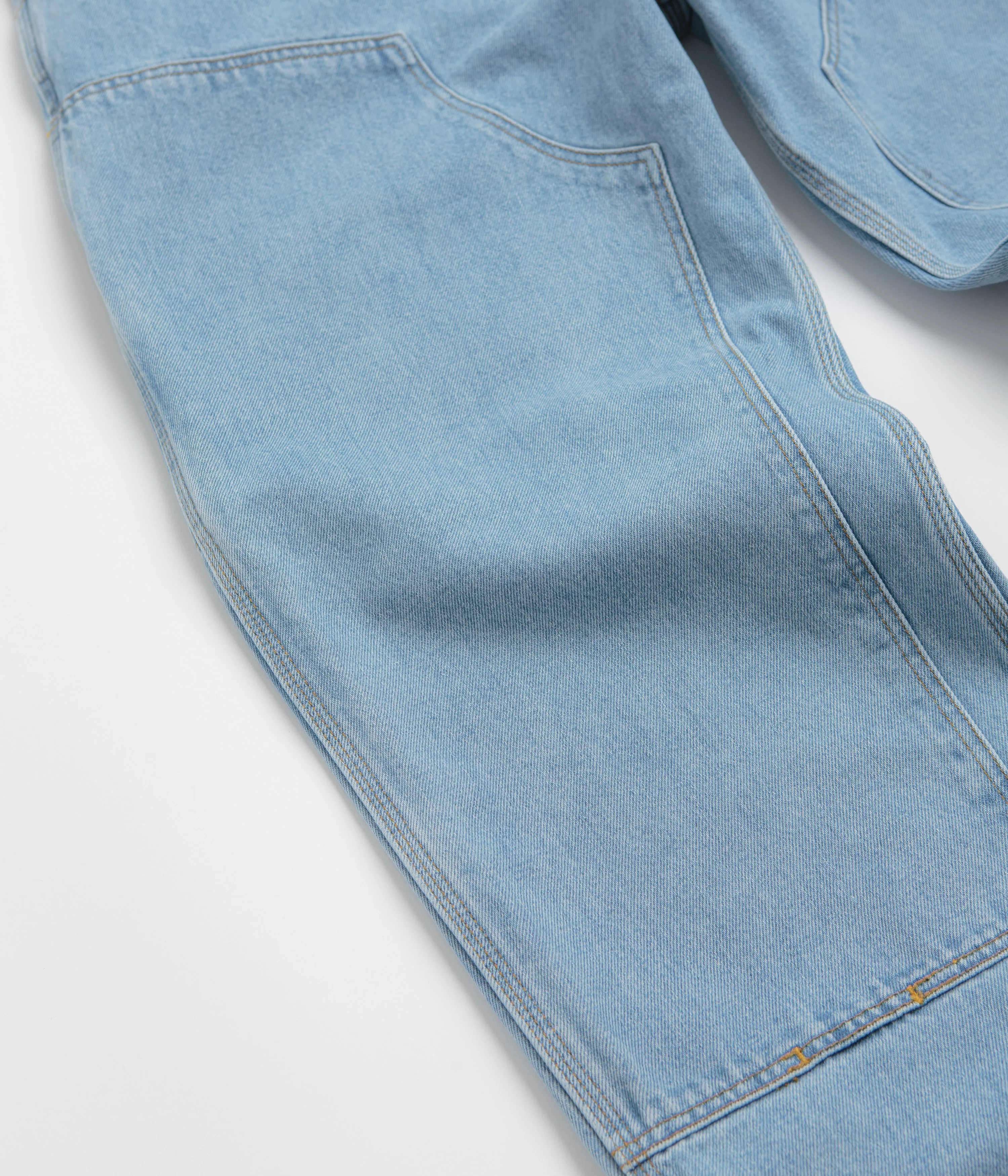 Carhartt Double Knee Denim Pants - Blue - Image 7