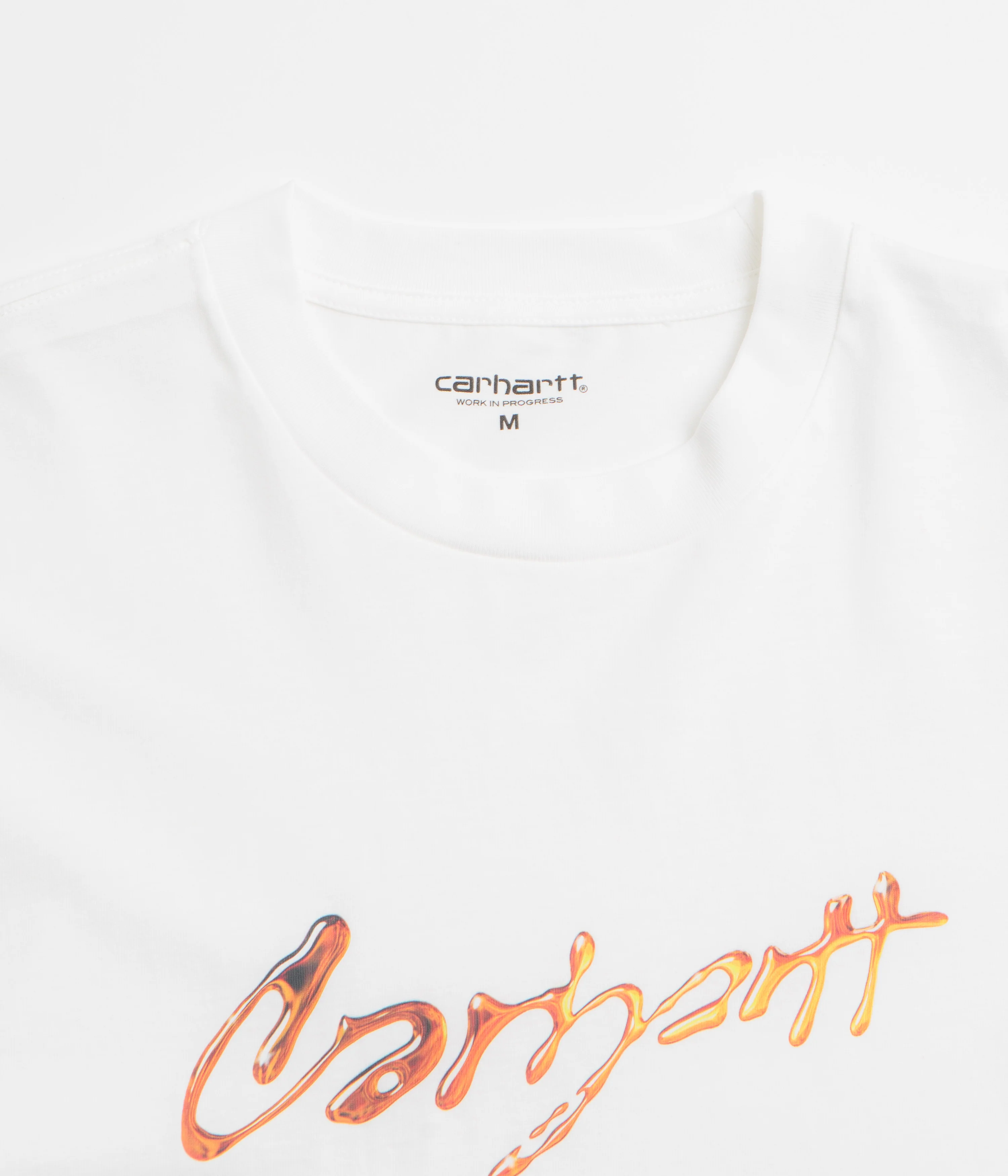 Carhartt Drip Script T-Shirt - White - Image 2