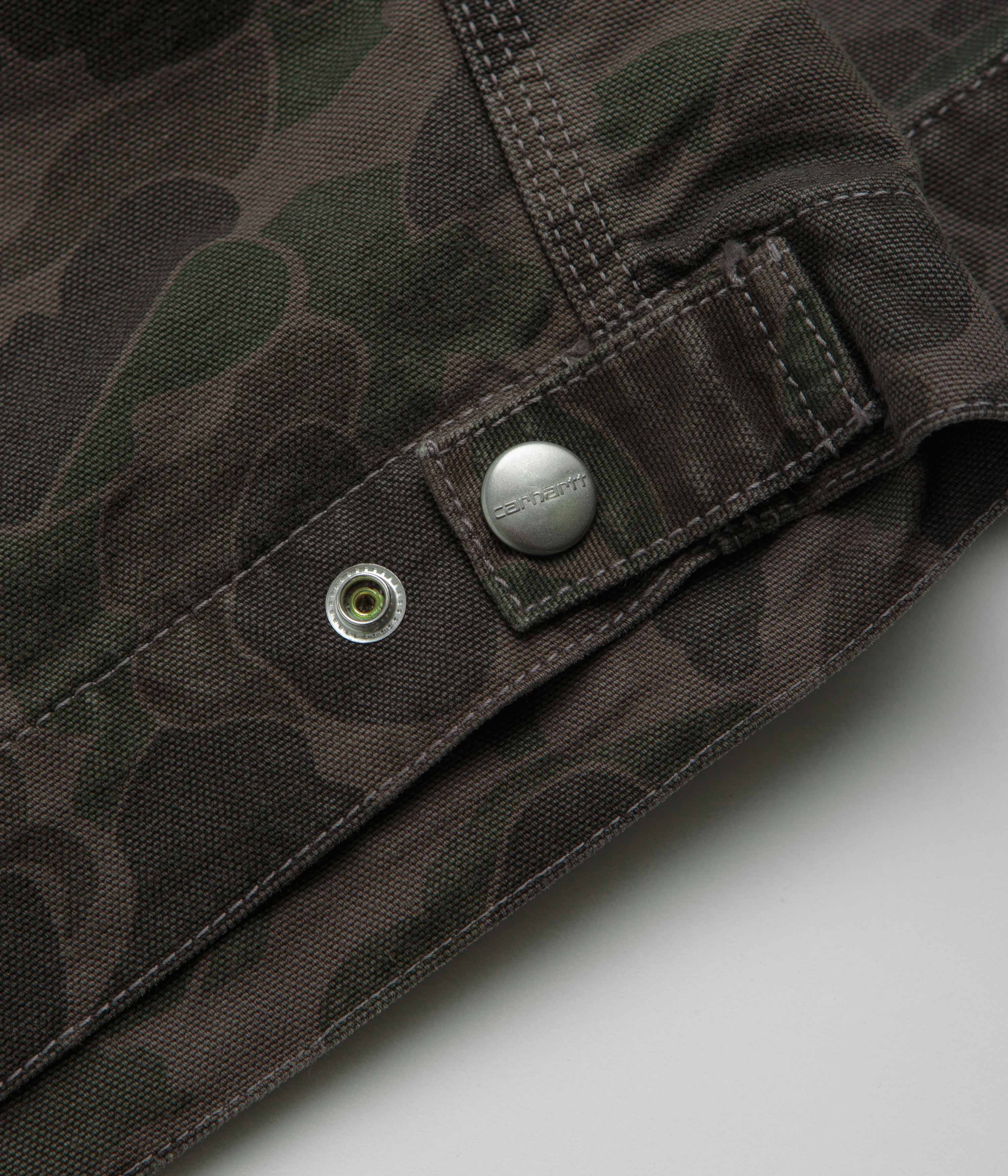 Carhartt Duck Detroit Jacket - Camo Duck / Green / Porphyry - Image 7