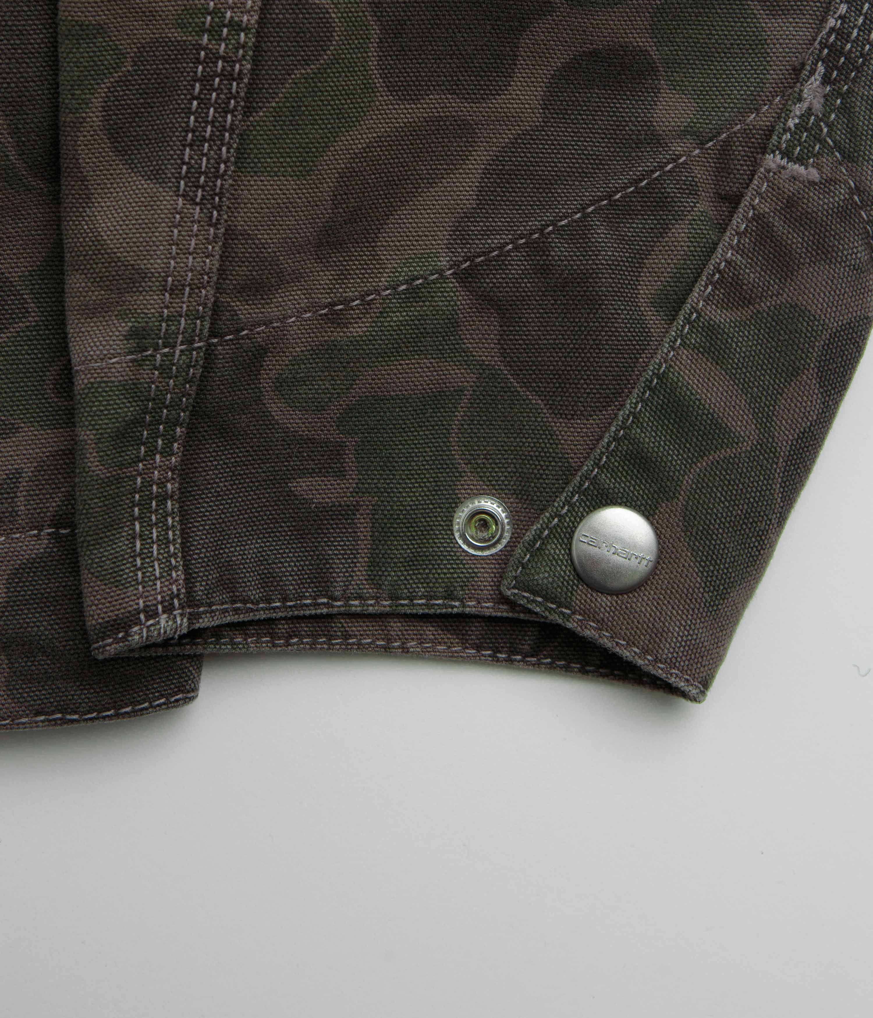 Carhartt Duck Detroit Jacket - Camo Duck / Green / Porphyry - Image 8