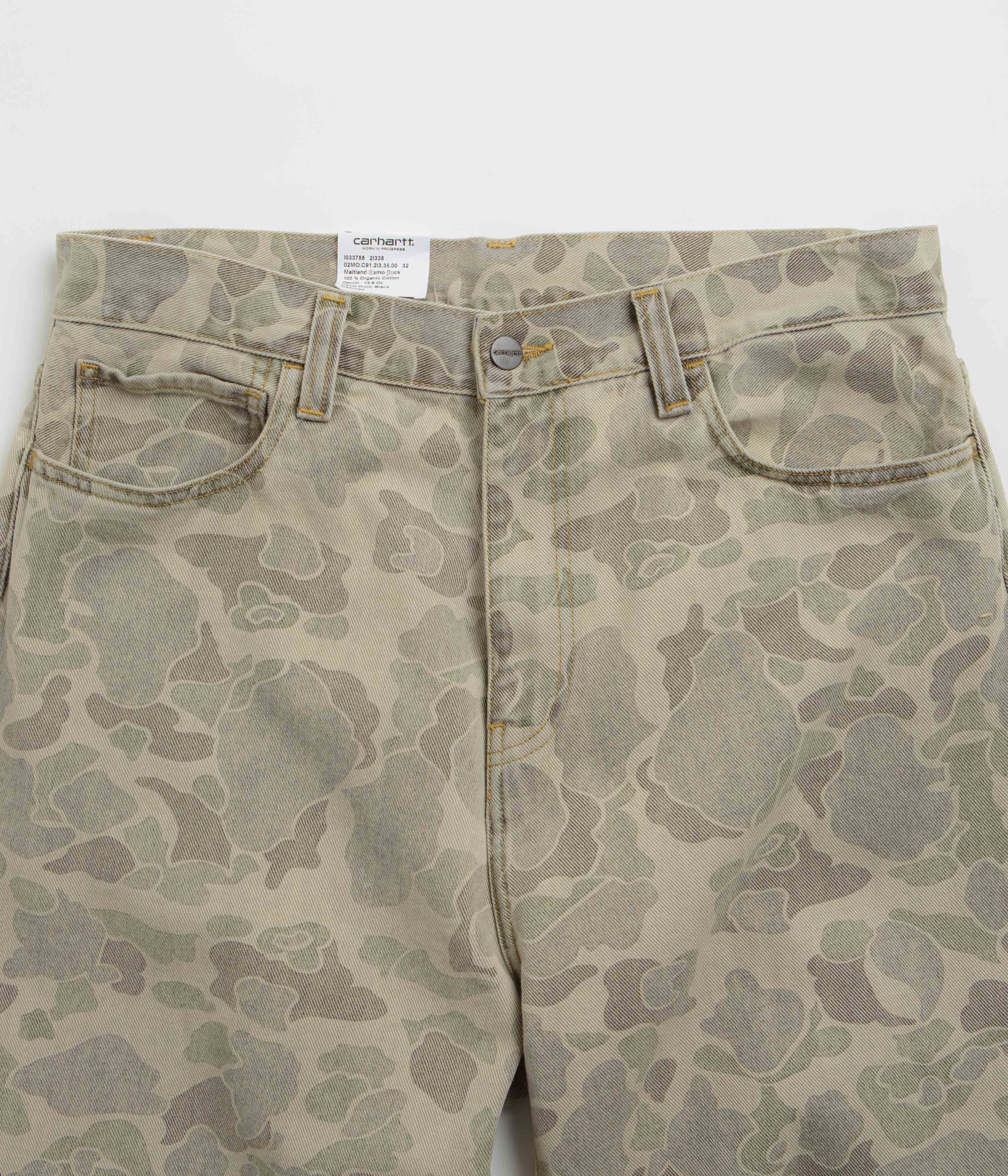 Carhartt Duck Landon Pants - Camo Duck / Black - Image 4