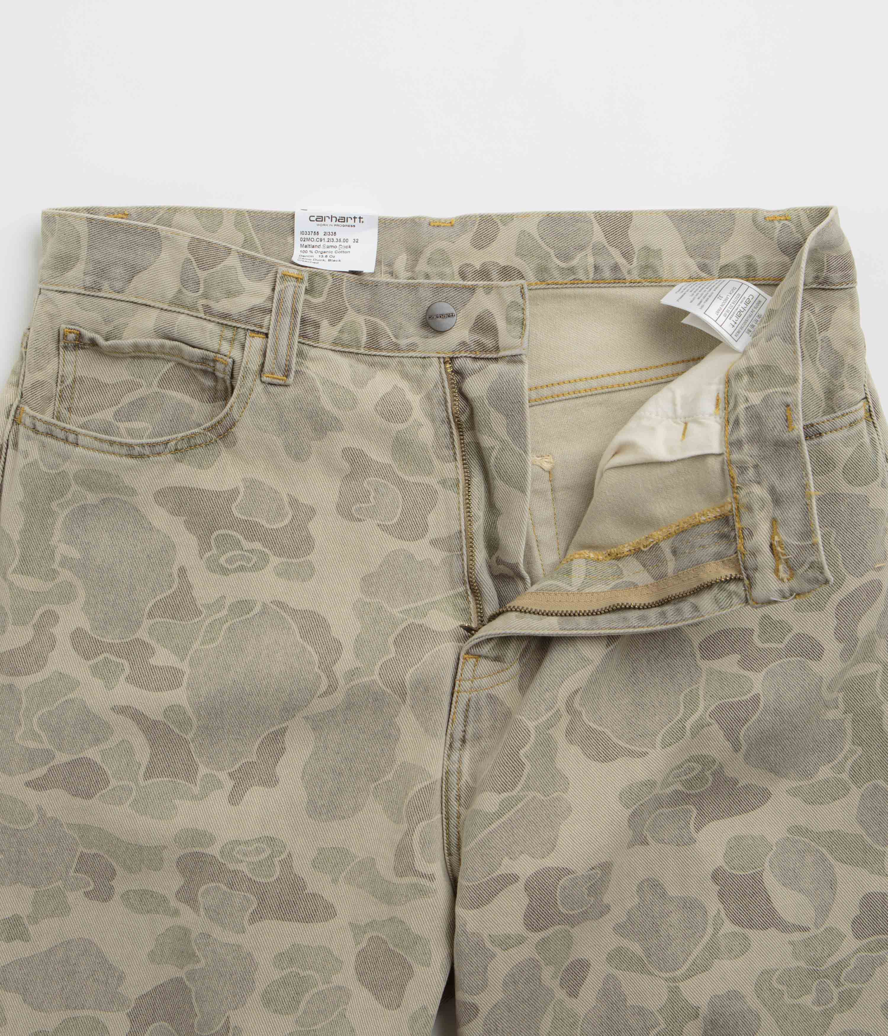 Carhartt Duck Landon Pants - Camo Duck / Black - Image 5