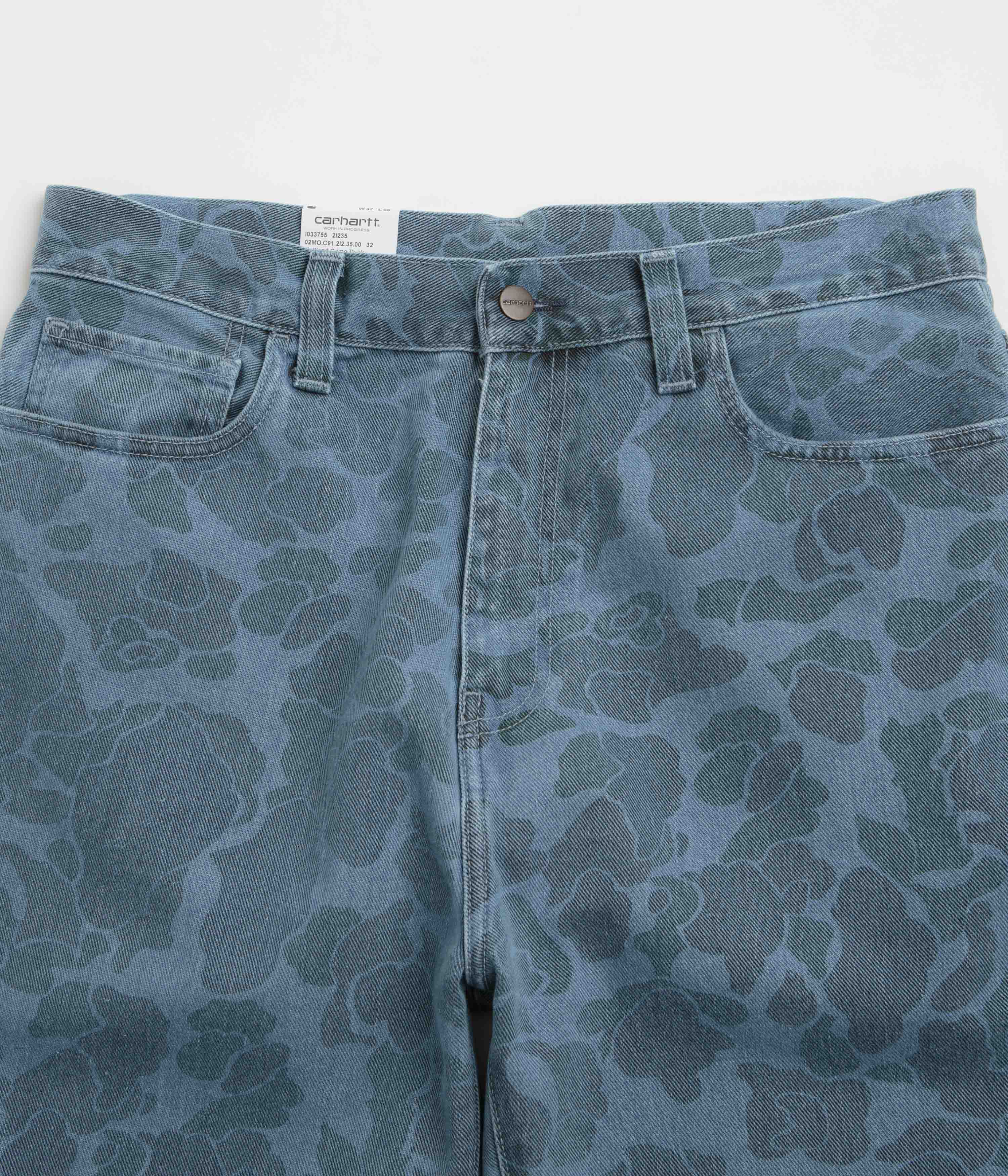Carhartt Duck Landon Pants - Camo Duck / Blue Bleached - Image 5