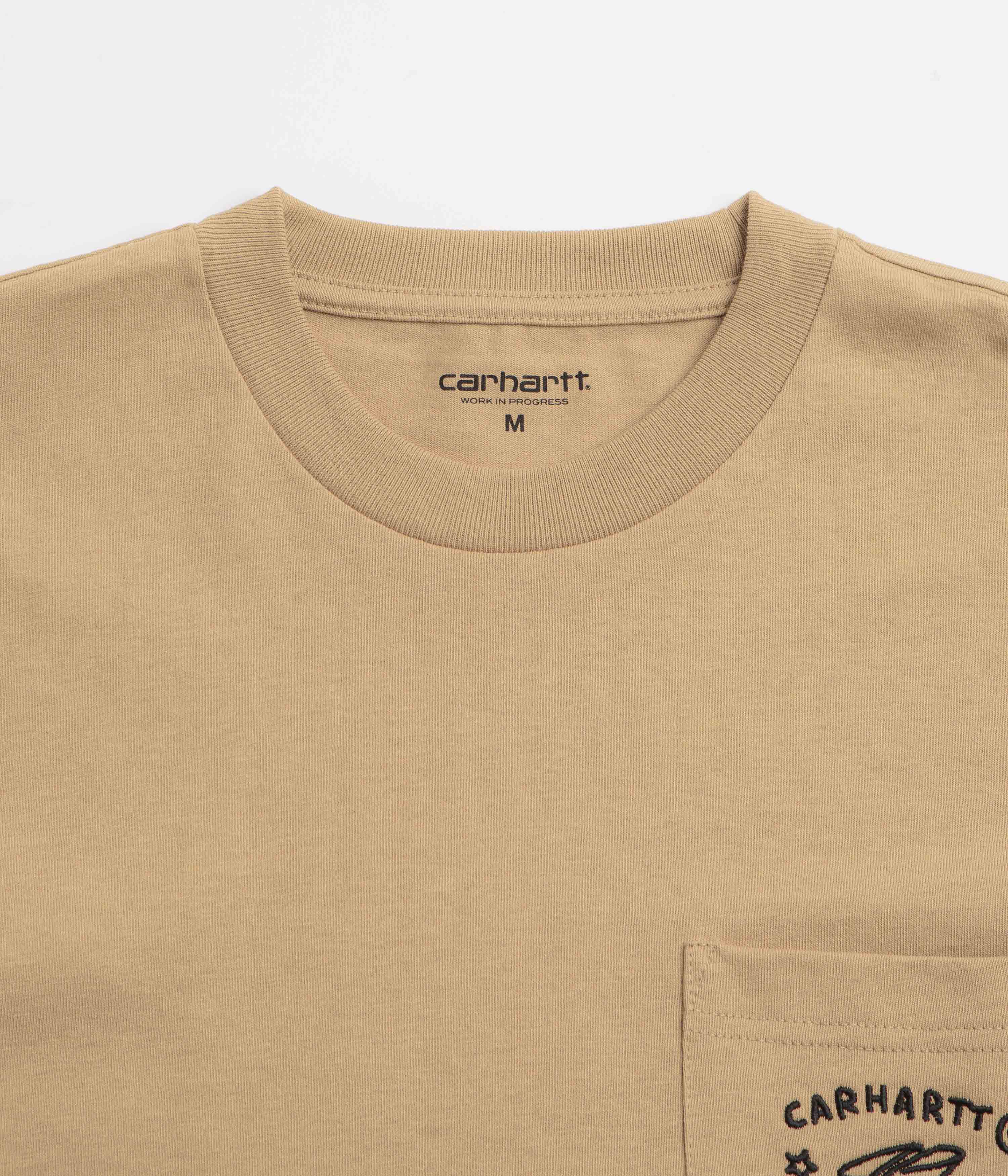 Carhartt Fragments Pocket T-Shirt - Dusty Hamilton Brown / Black - Image 2