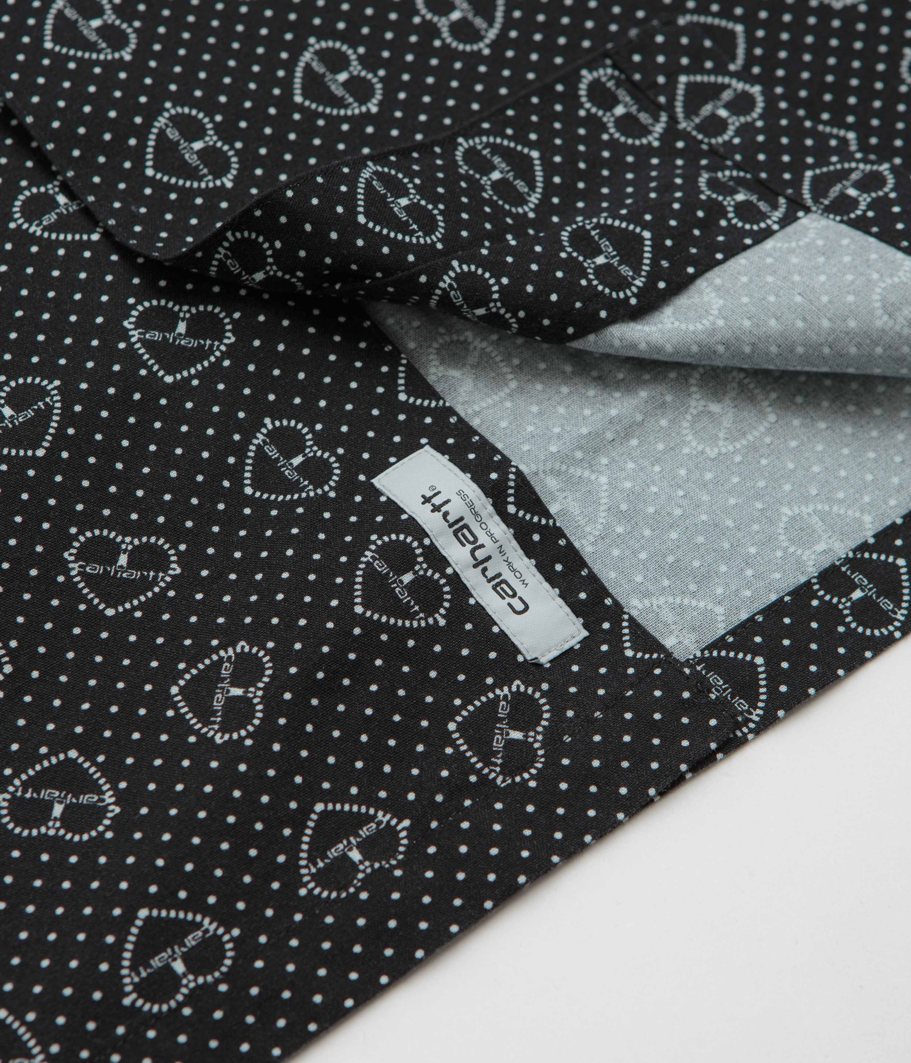 Carhartt Furoshiki Short Sleeve Shirt - Furoshiki Print / Black - Image 4