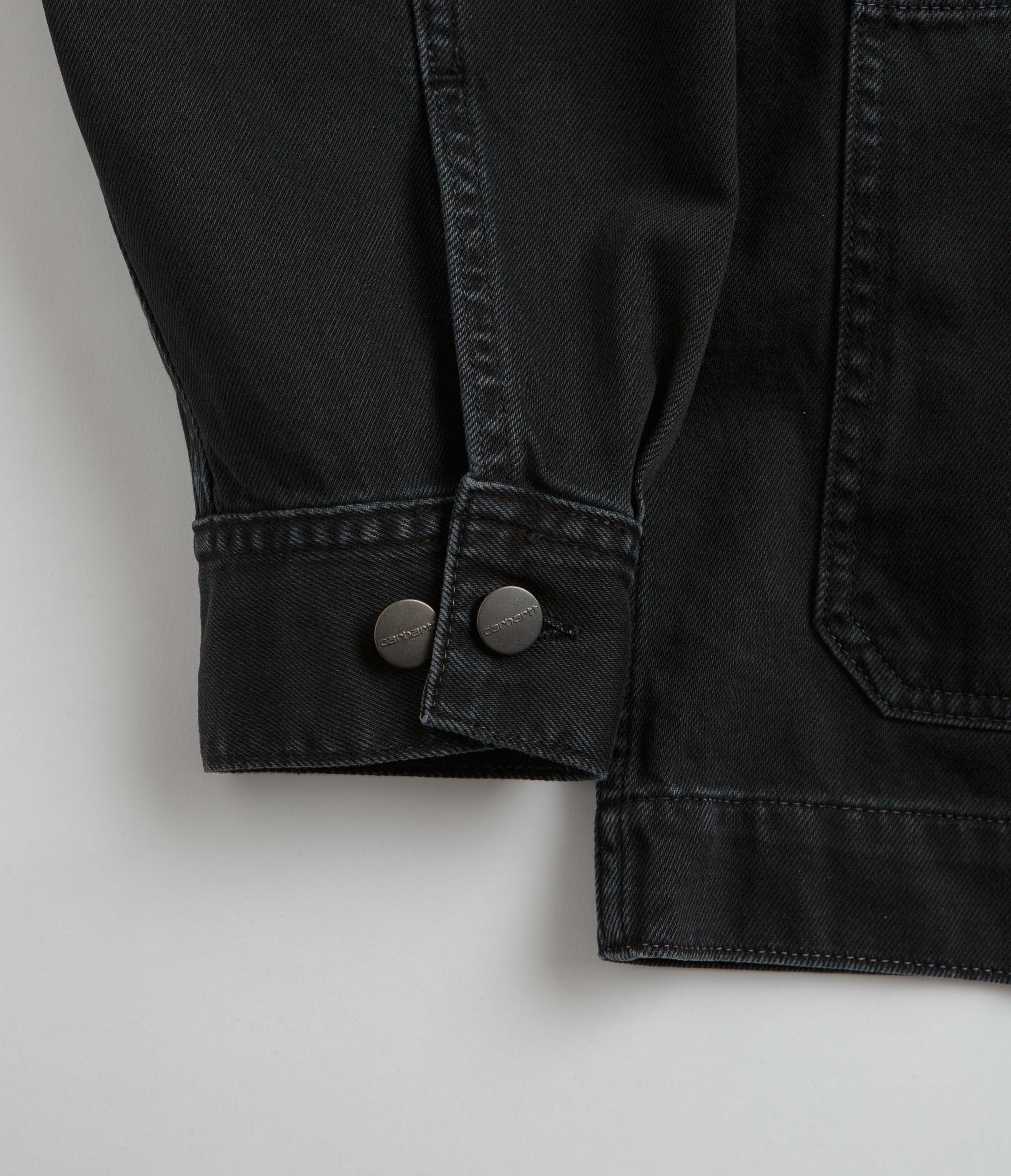 Carhartt Garrison Coat - Stone Dyed Black - Image 3