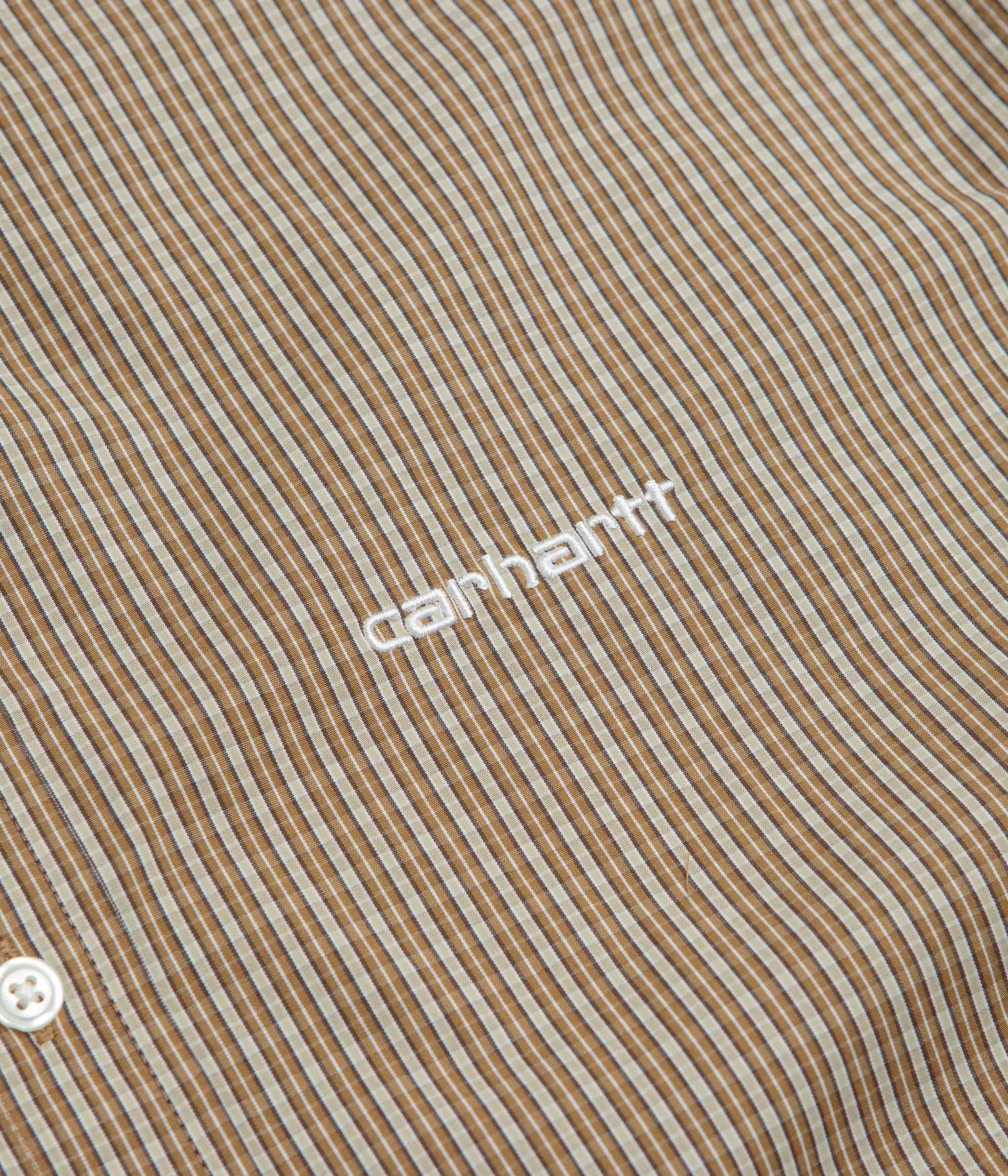 Carhartt Groff Short Sleeve Shirt - Hamilton Brown - Image 3