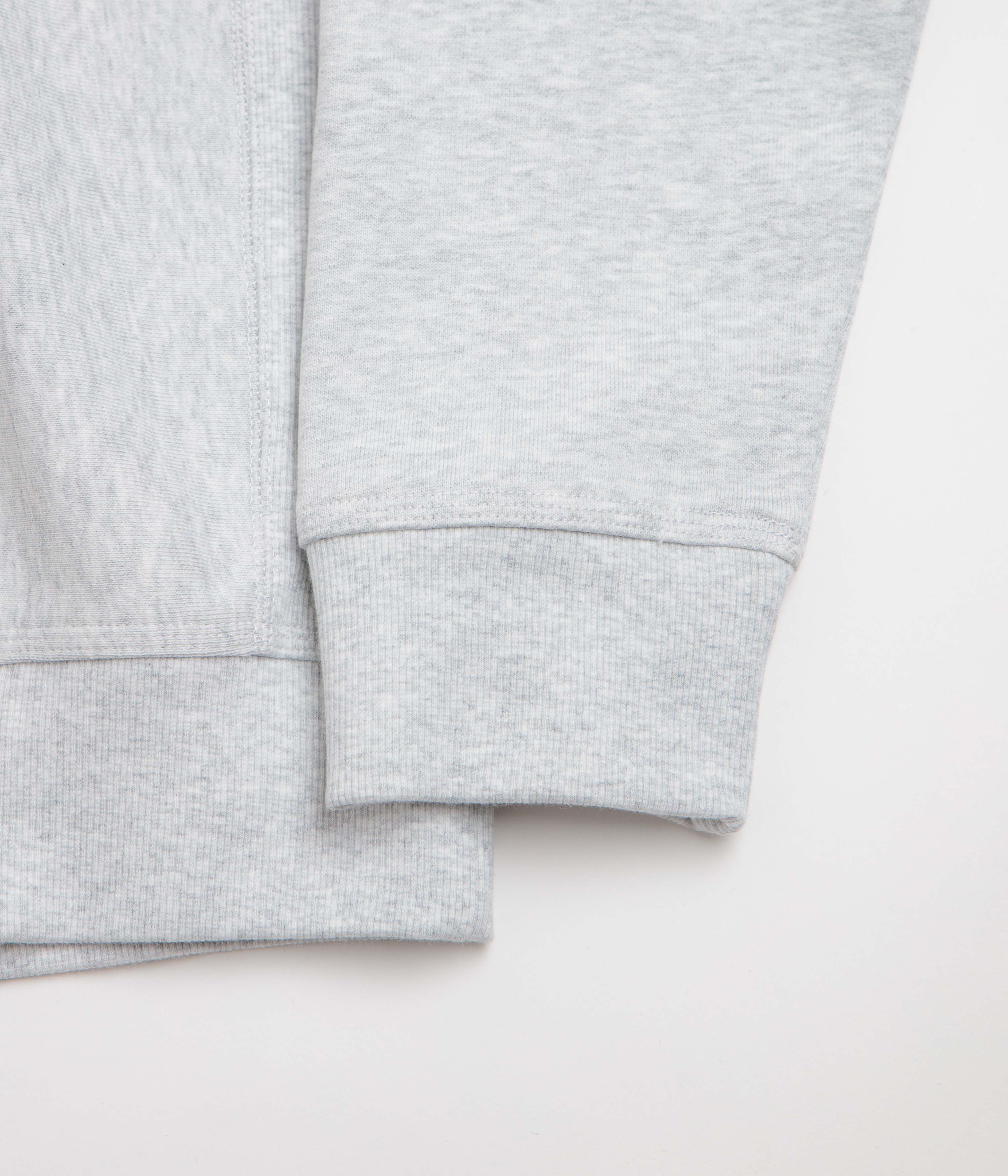 Carhartt Half Zip American Script Sweatshirt - Ash Heather - Image 5