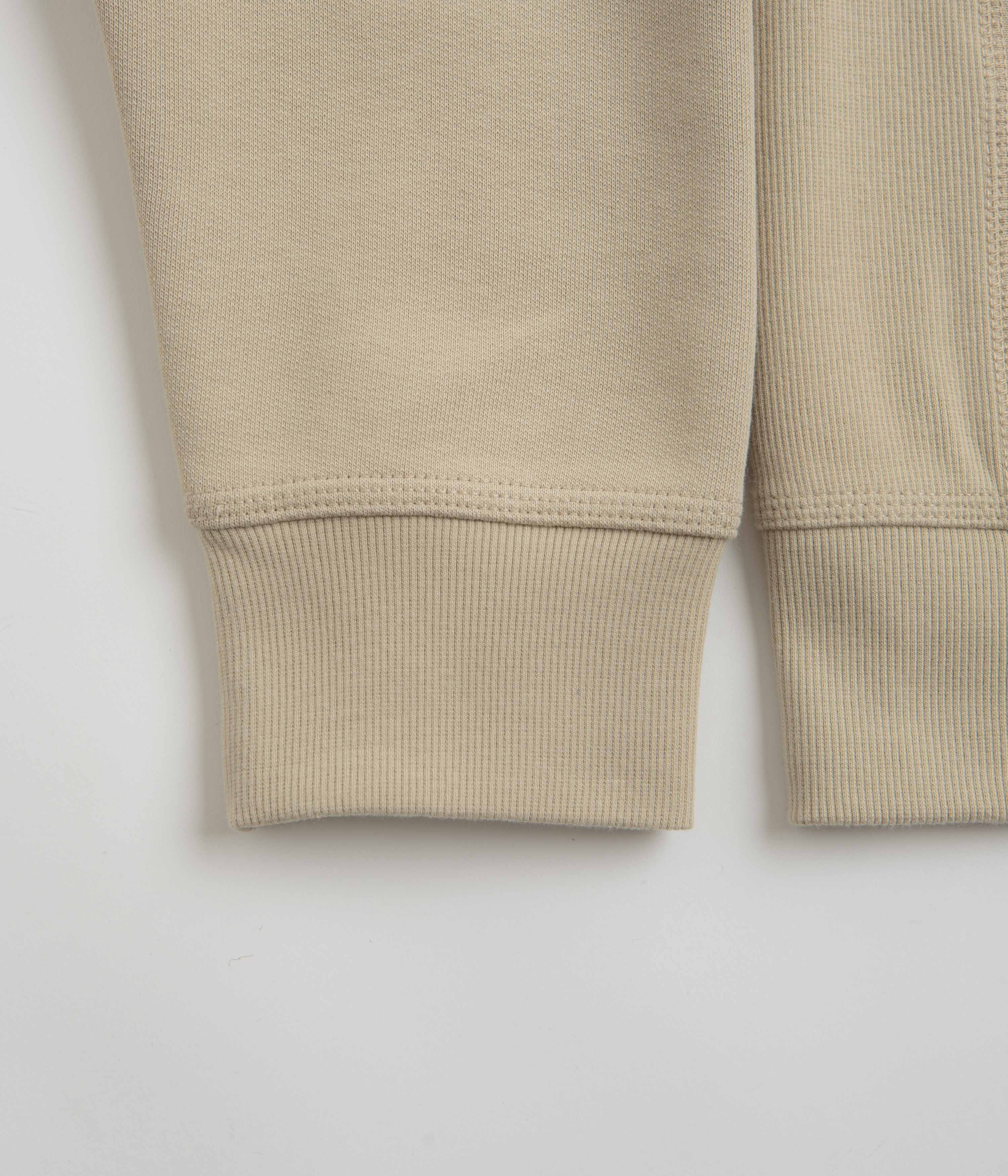 Carhartt Half Zip American Script Sweatshirt - Fleur De Sel - Image 2