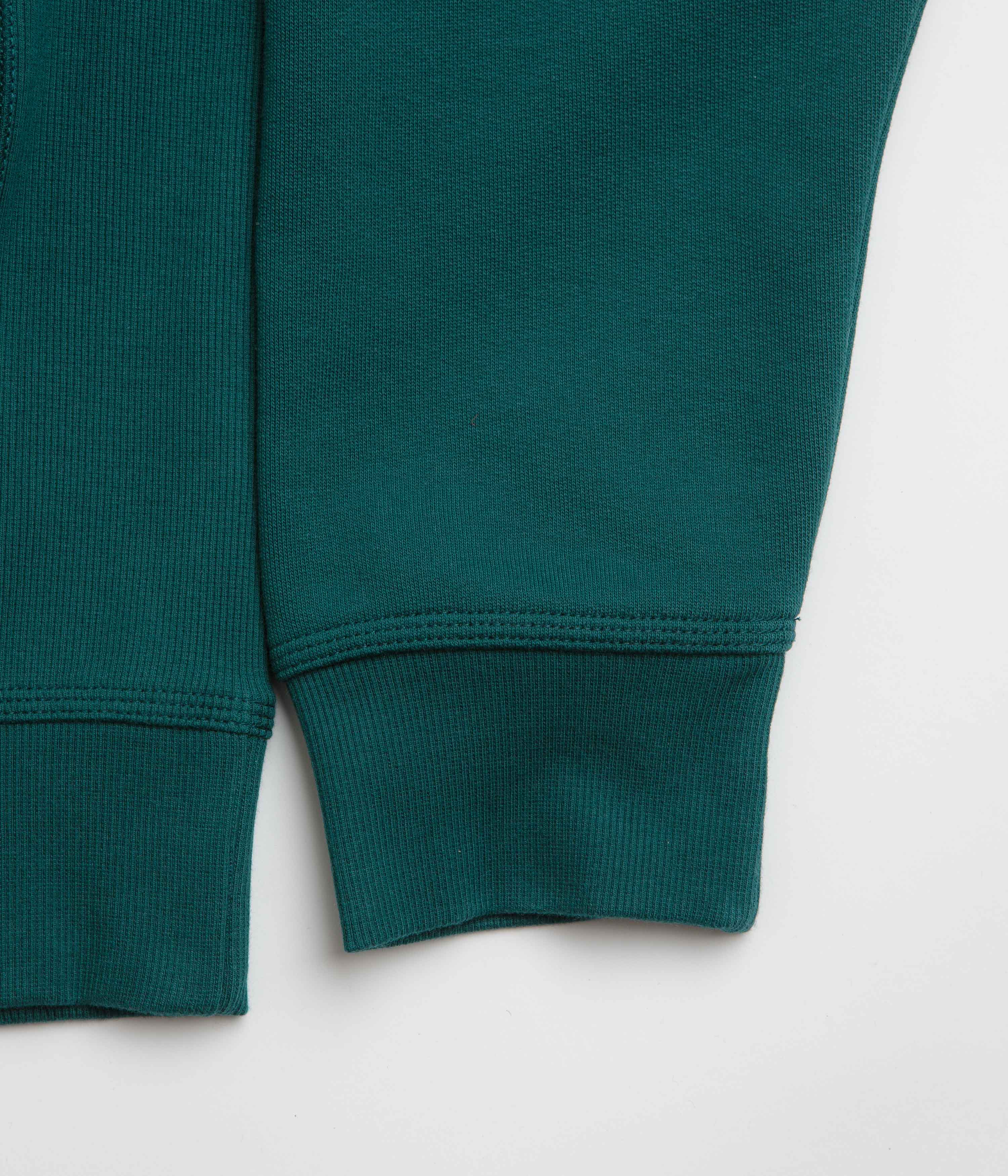 Carhartt Half Zip American Script Sweatshirt - Malachite - Image 4