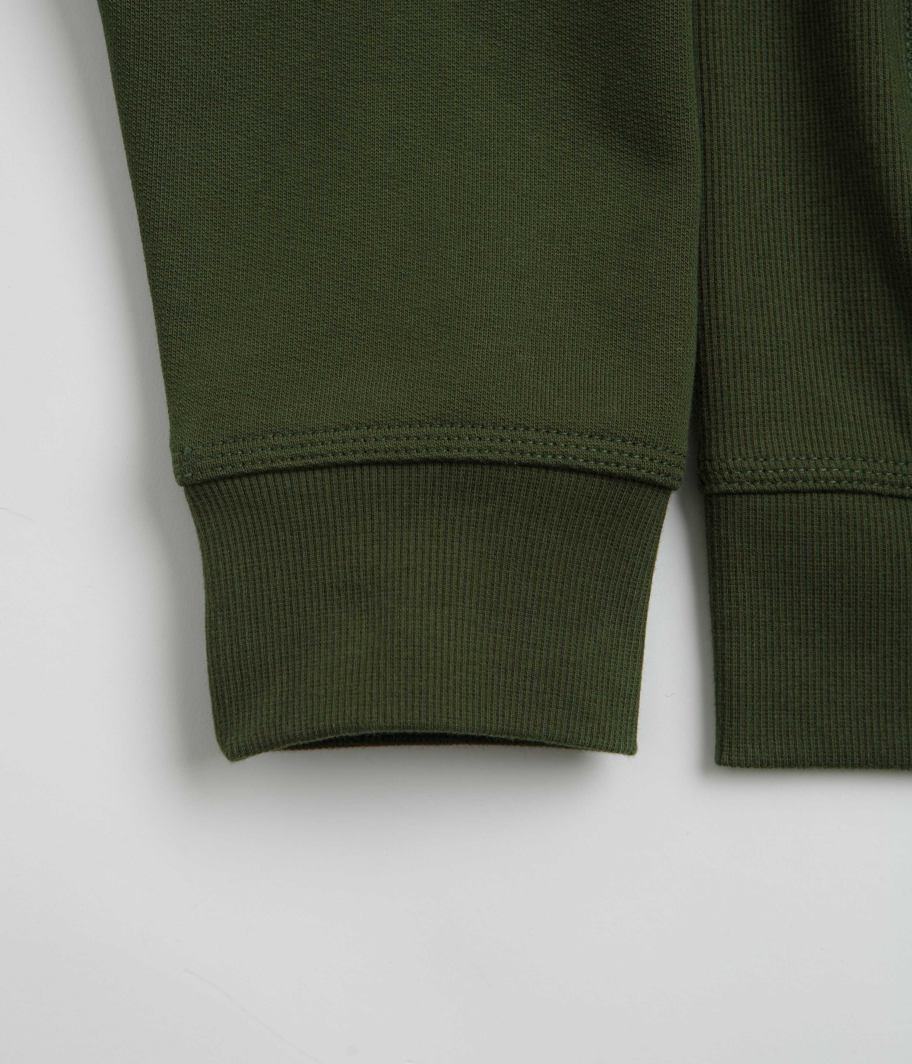 Carhartt Half Zip American Script Sweatshirt - Tarragon - Image 2