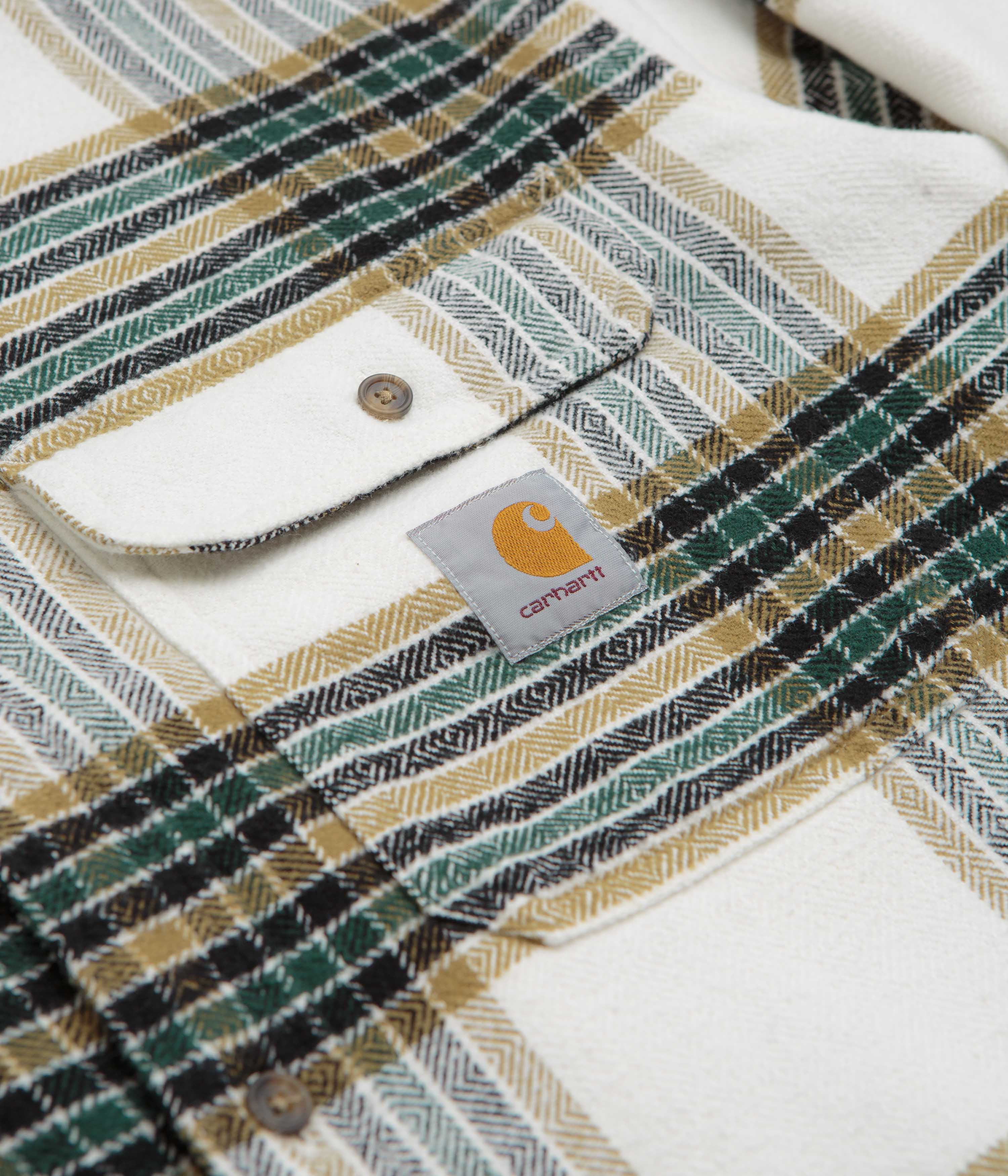 Carhartt Hawkins Shirt - Hawkins Check / Wax / Larch - Image 4