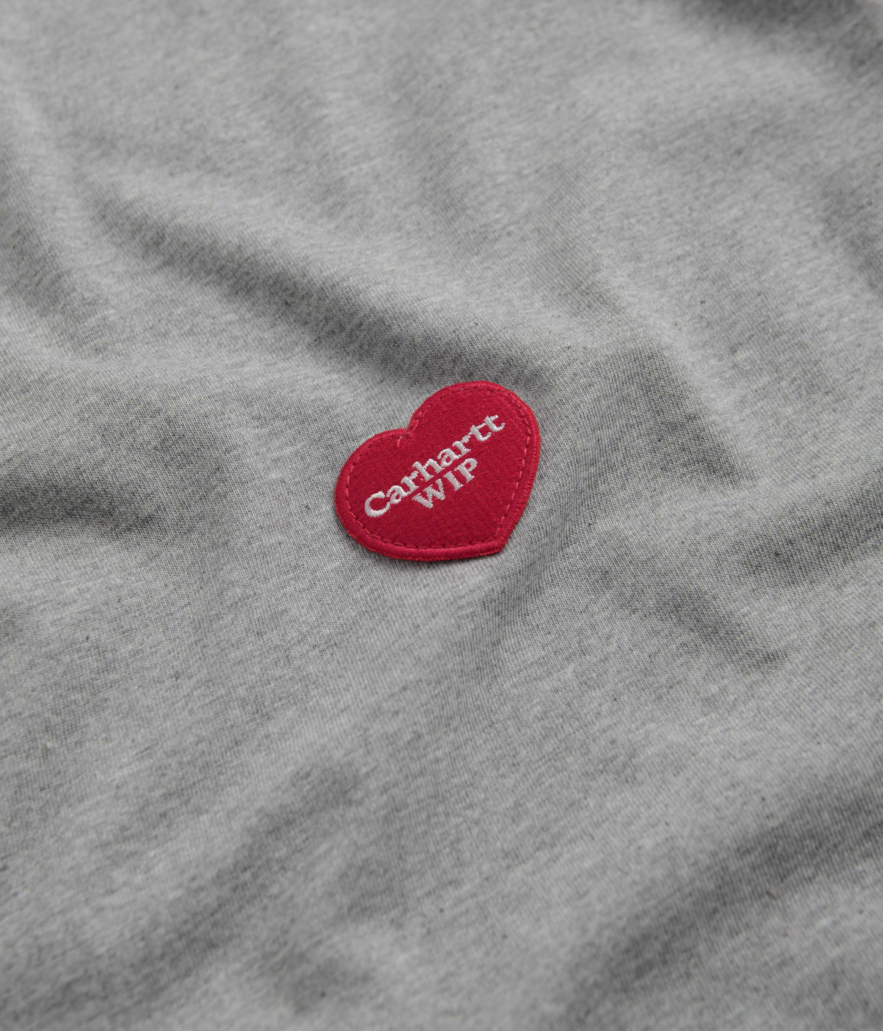 Carhartt Heart Patch T-Shirt - Grey Heather - Image 2