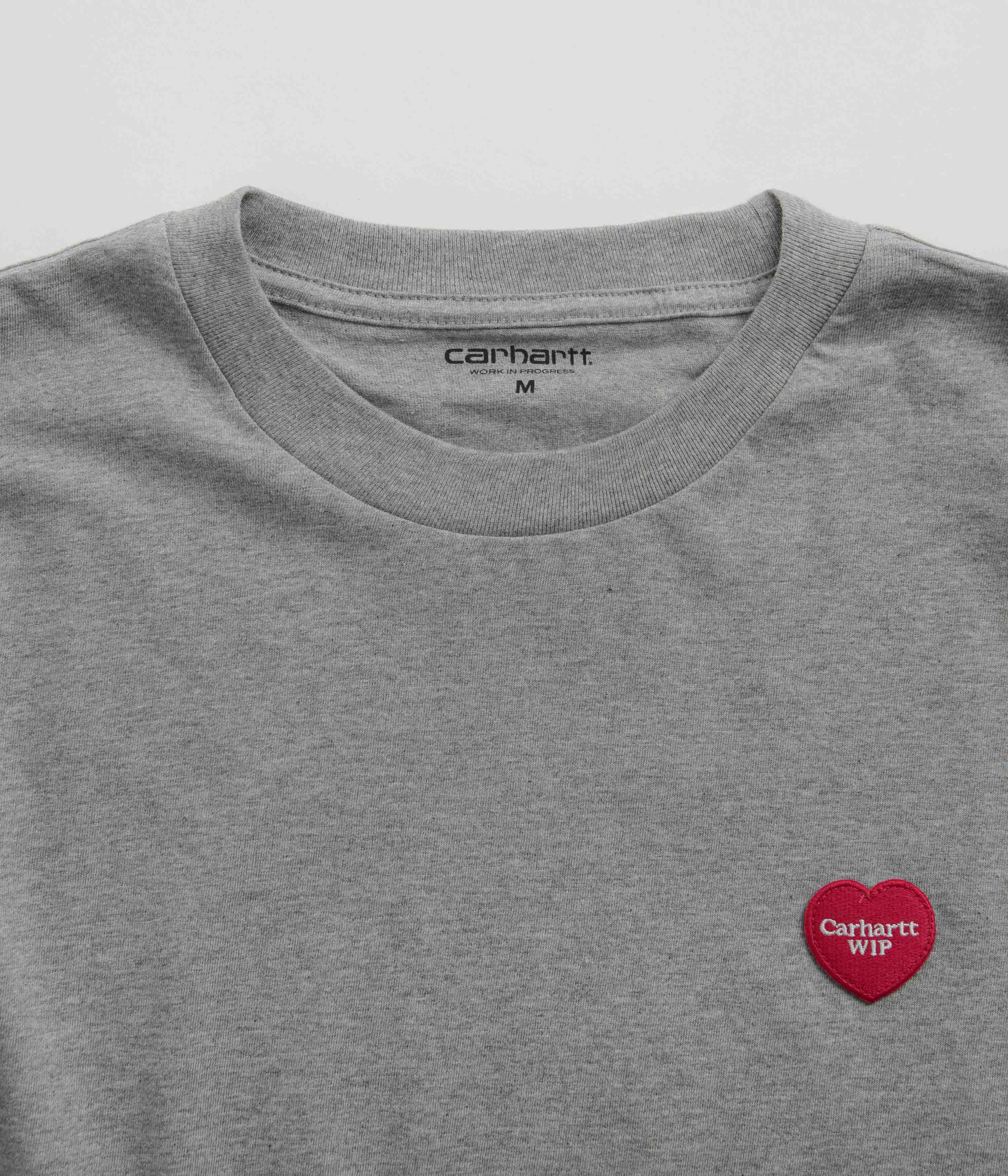 Carhartt Heart Patch T-Shirt - Grey Heather - Image 3