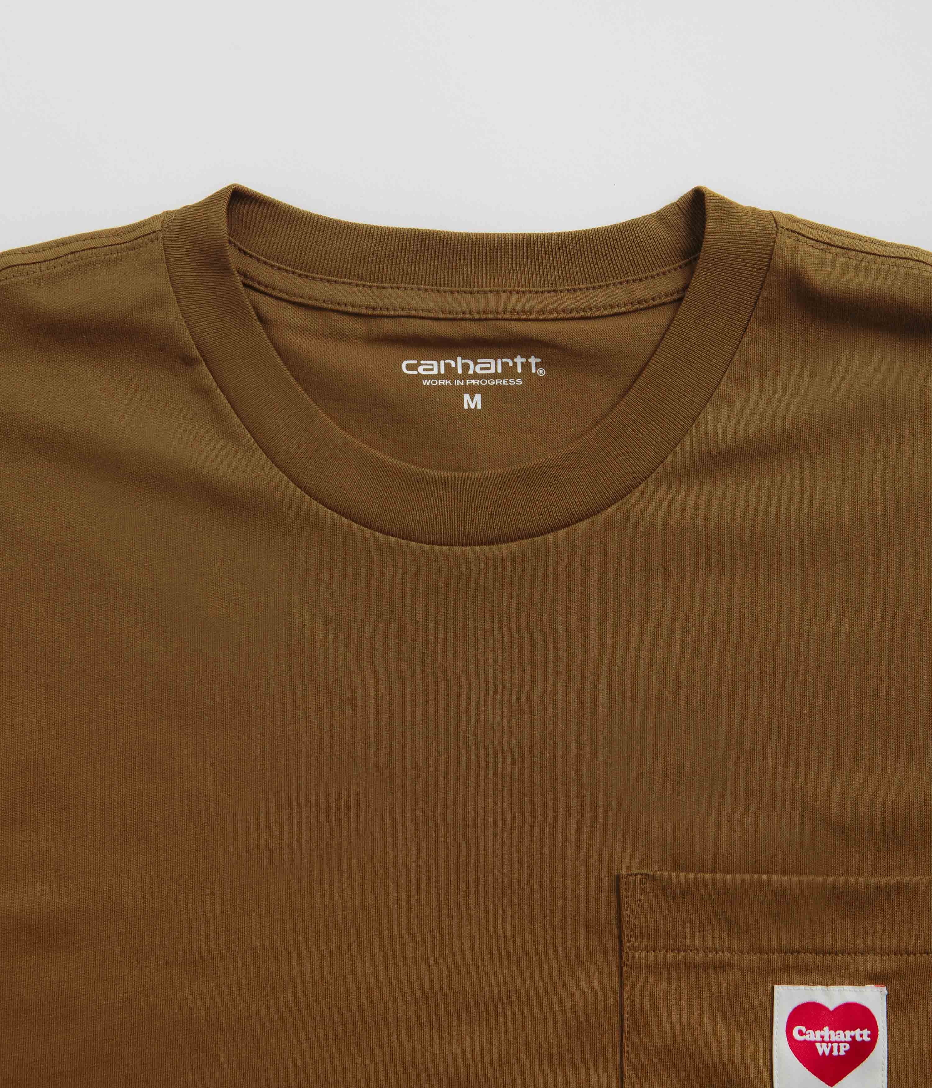 Carhartt Heart Pocket T-Shirt - Deep Hamilton Brown - Image 3