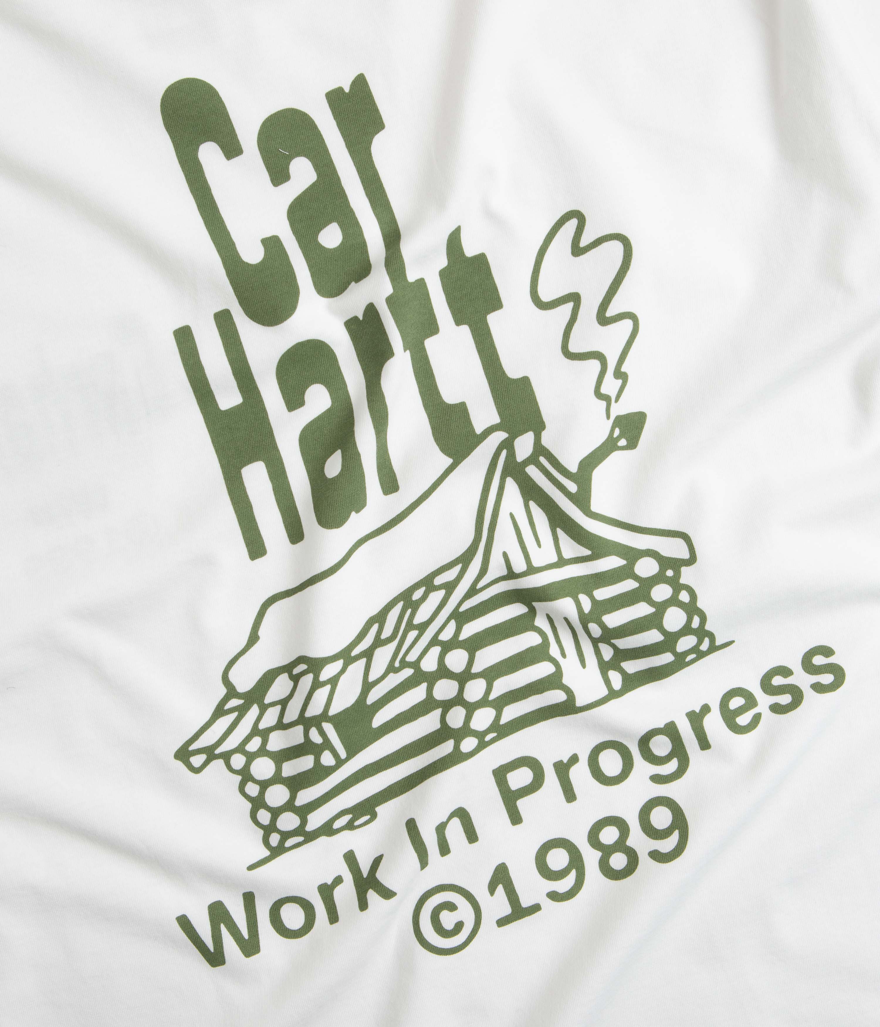 Carhartt Home T-Shirt - White / Dollar Green - Image 5