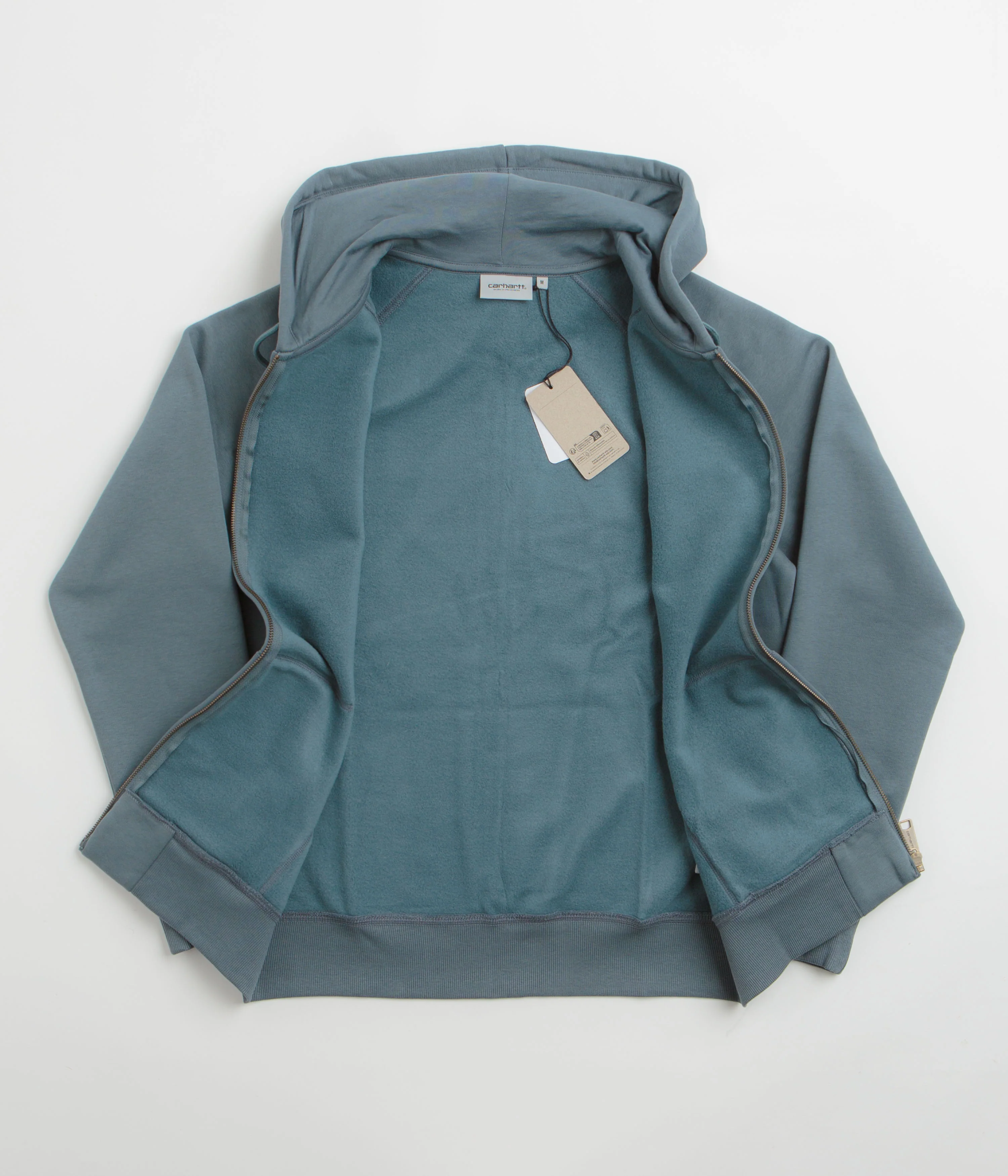 Carhartt Hooded Chase Jacket - Cozy Blue / Gold - Image 2
