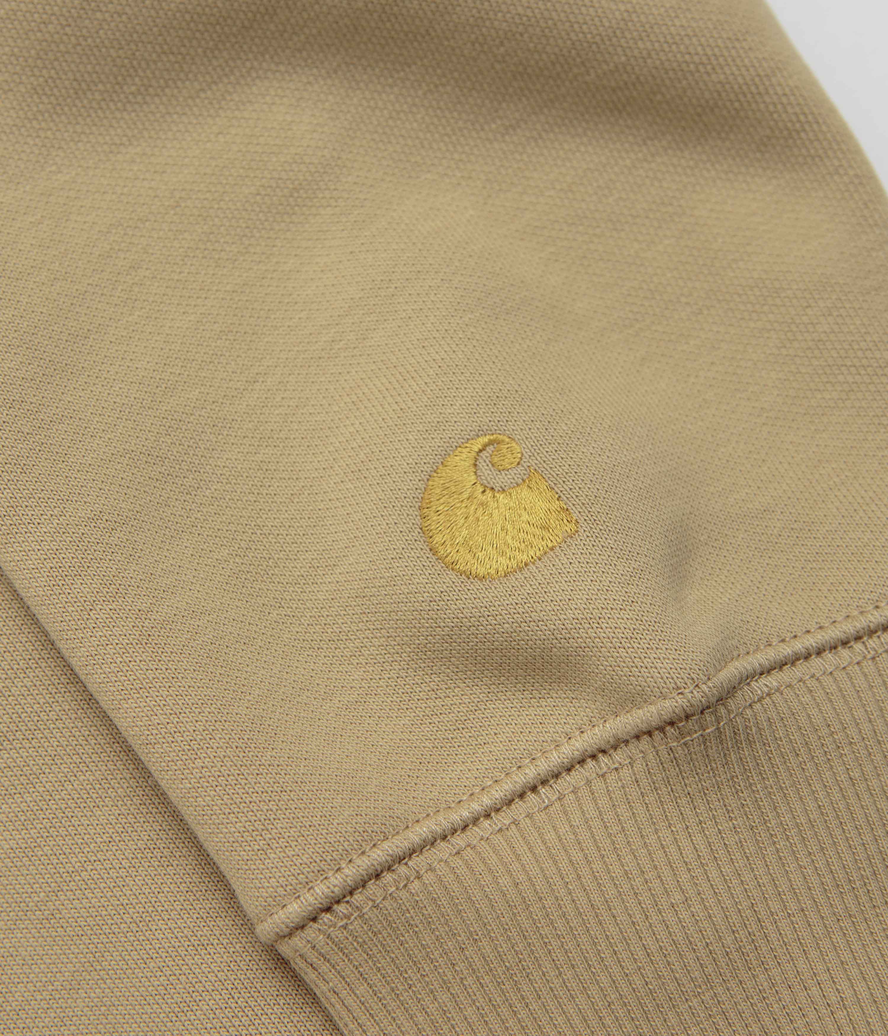 Carhartt Hooded Chase Jacket - Dusty Hamilton Brown / Gold - Image 6