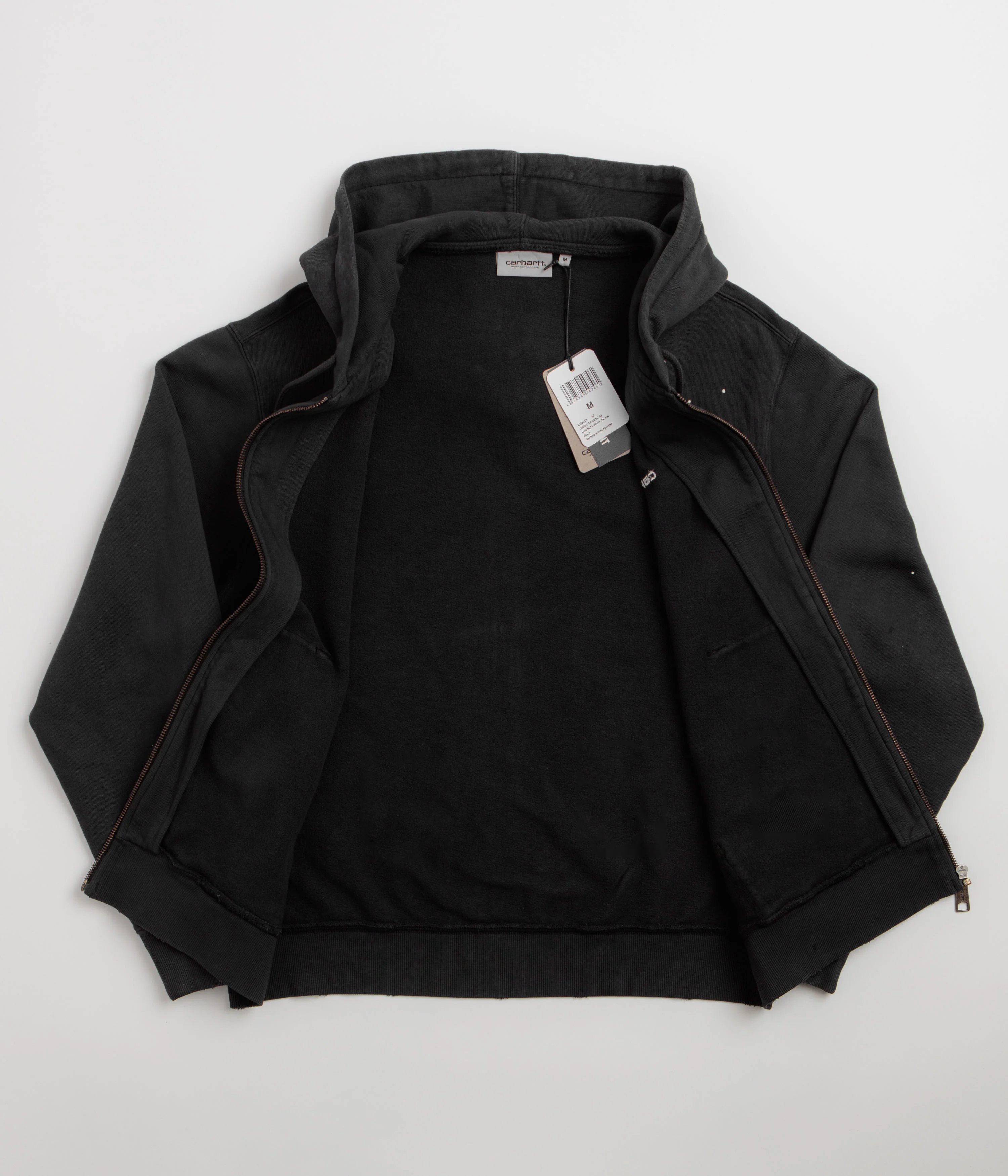 Carhartt Hooded Painter Jacket - Black / Destroy Wash / Splatter - Image 2