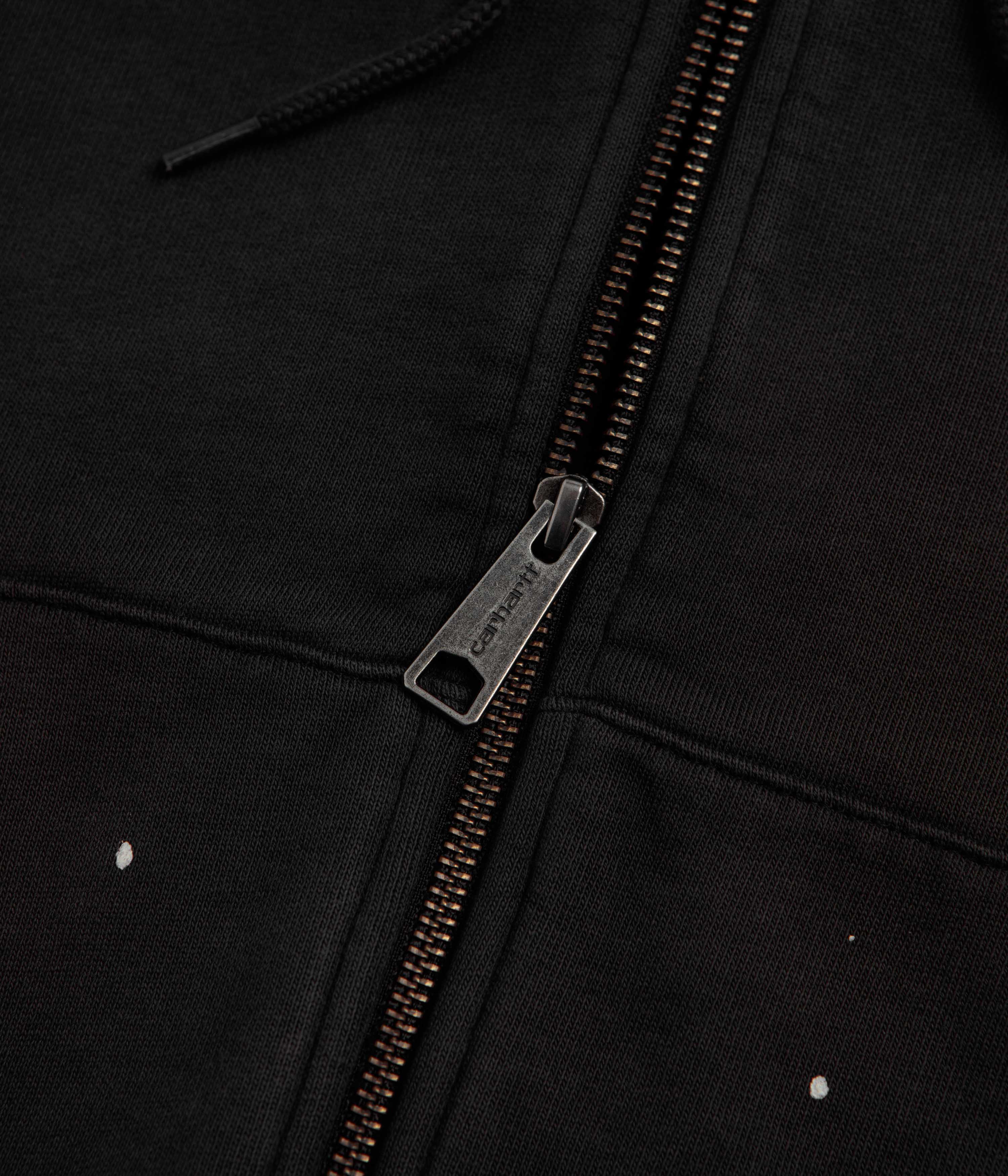Carhartt Hooded Painter Jacket - Black / Destroy Wash / Splatter - Image 4