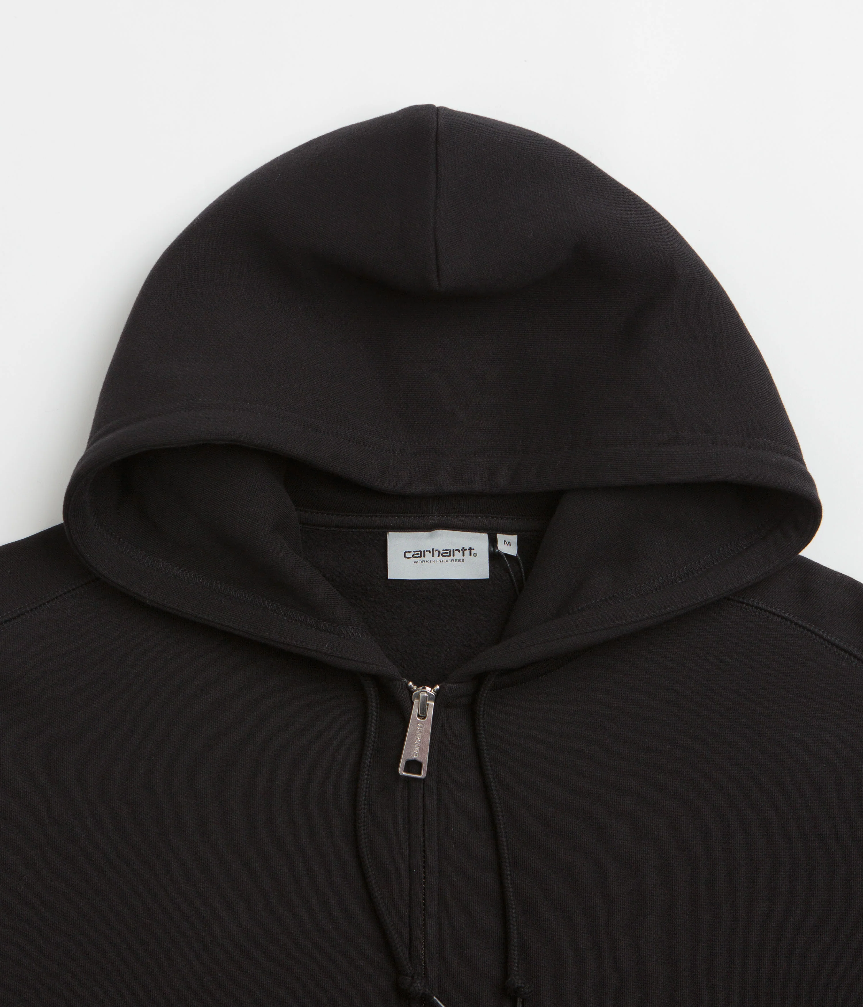 Carhartt Hooded WIP Label Sweat Jacket - Black - Image 3
