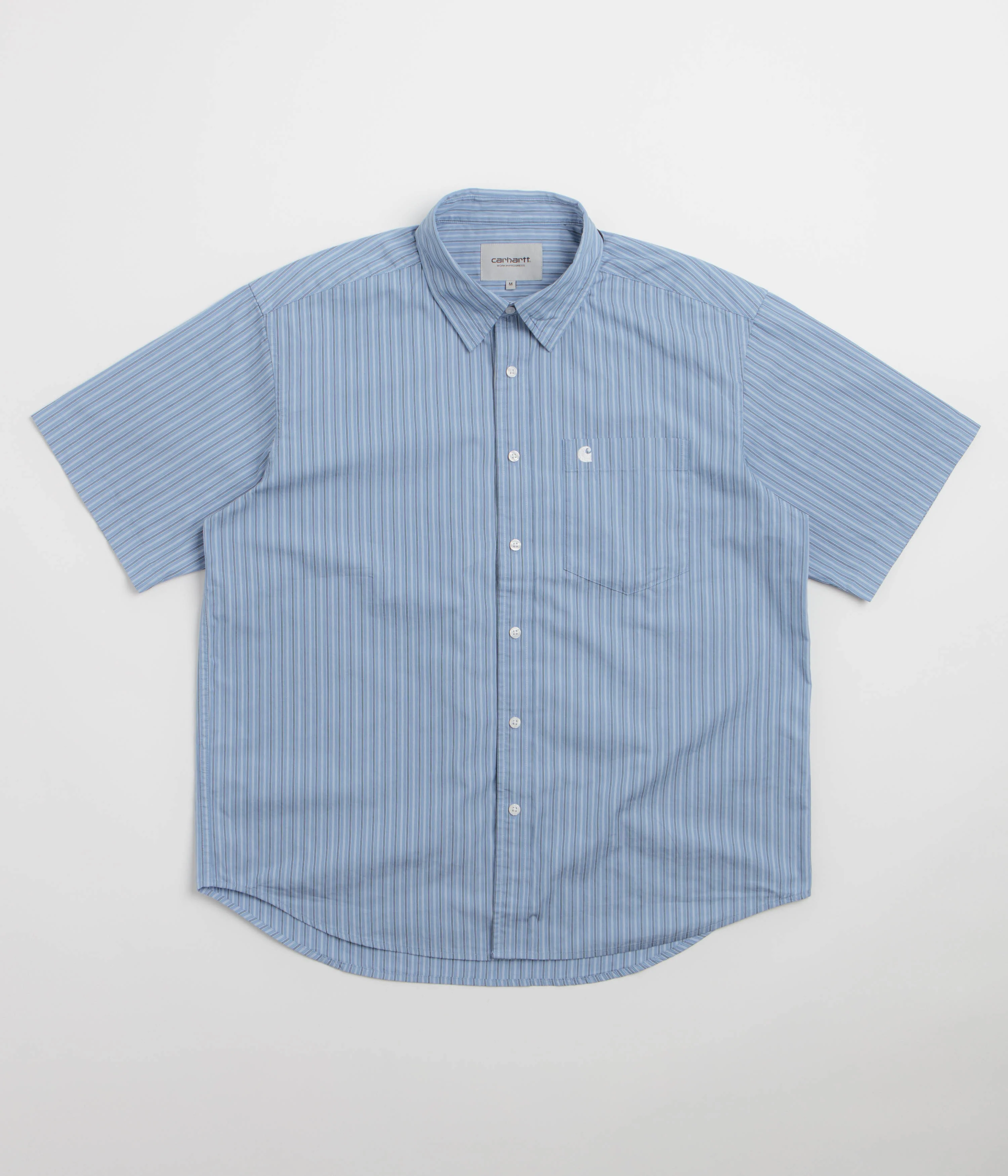 Carhartt Keene Short Sleeve Shirt - Keene Stripe / Curacao