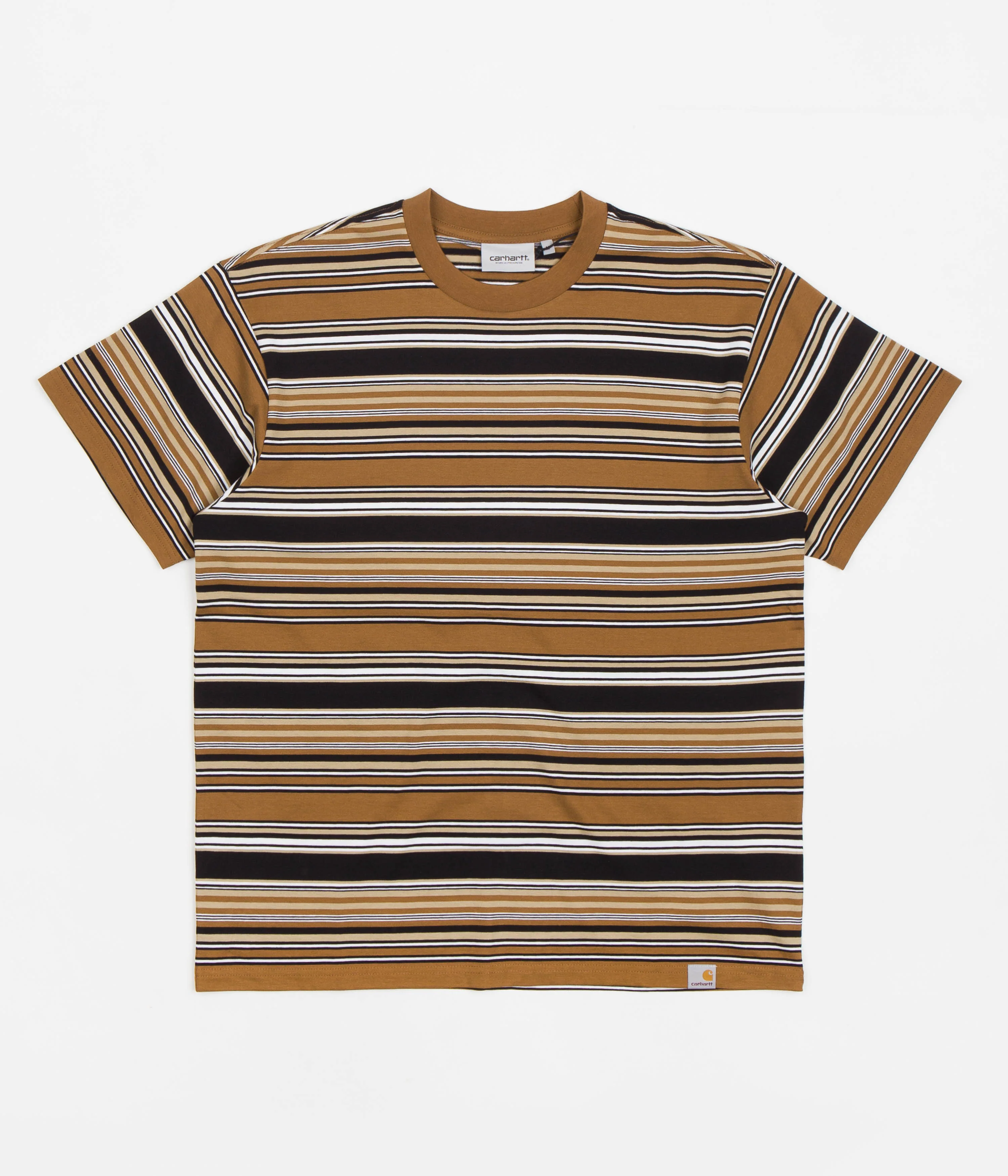 Carhartt Lafferty T-Shirt - Lafferty Stripe / Hamilton Brown