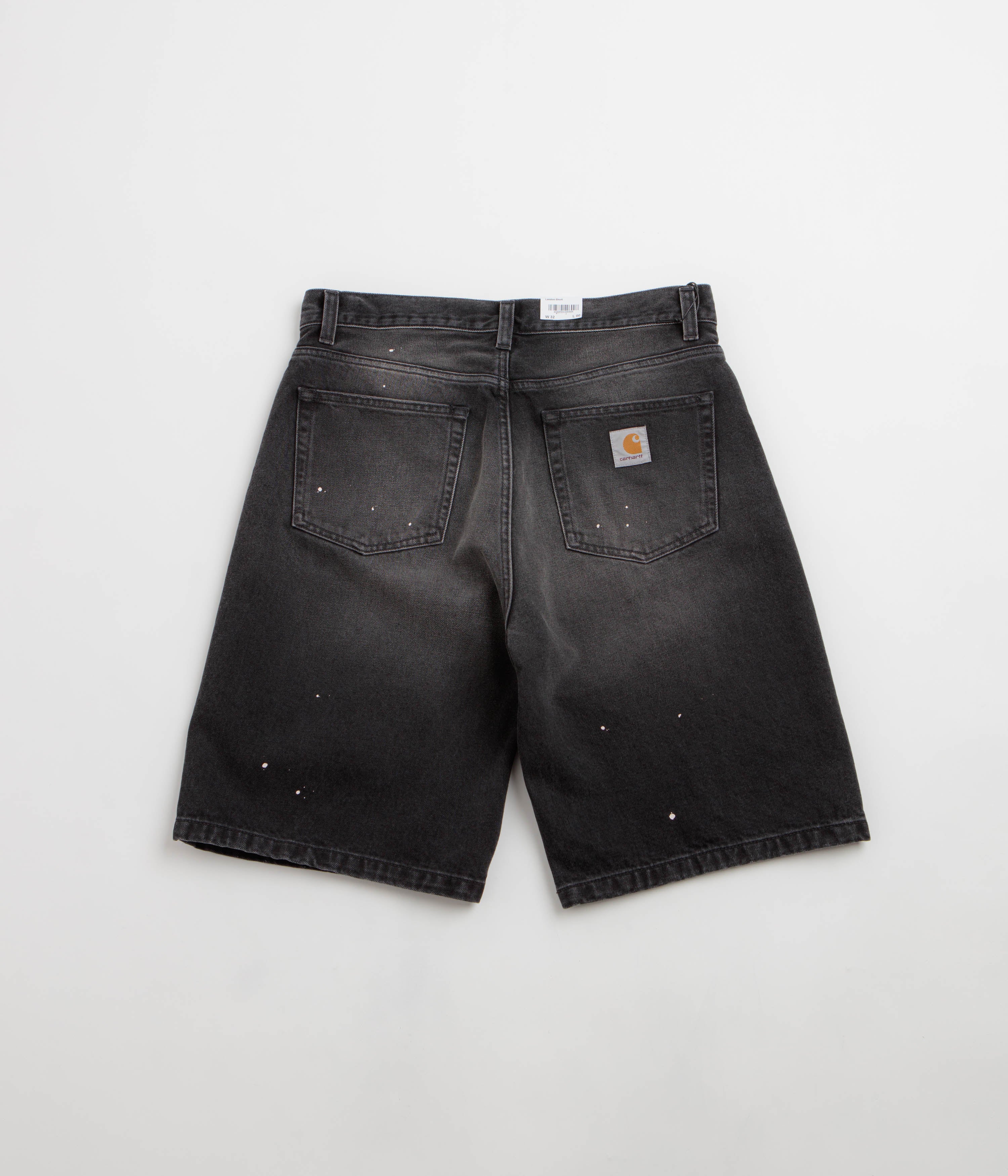 Carhartt Landon Shorts - Black / Destroy Wash / Splatter - Image 3