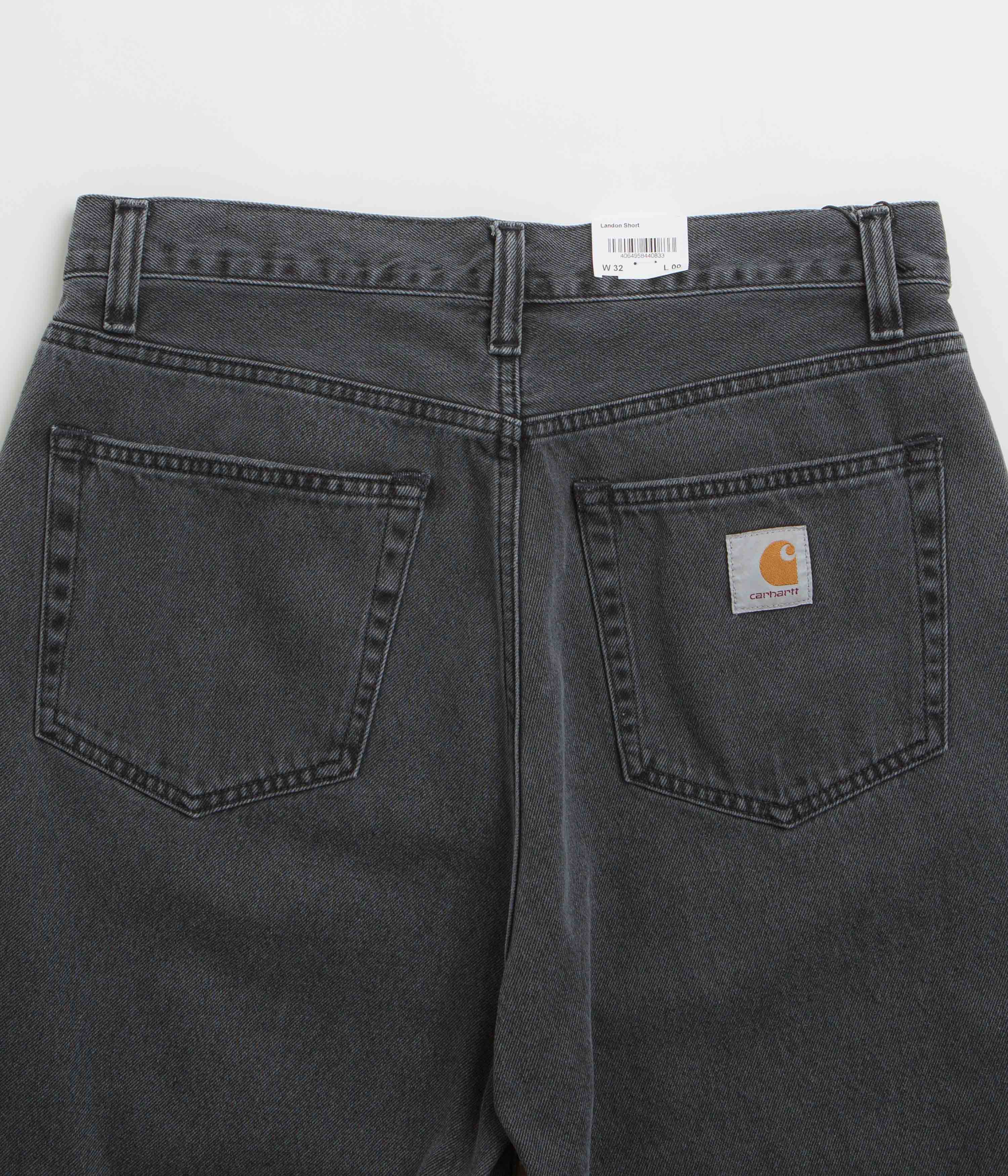 Carhartt Landon Shorts - Black Heavy Stone Wash - Image 6