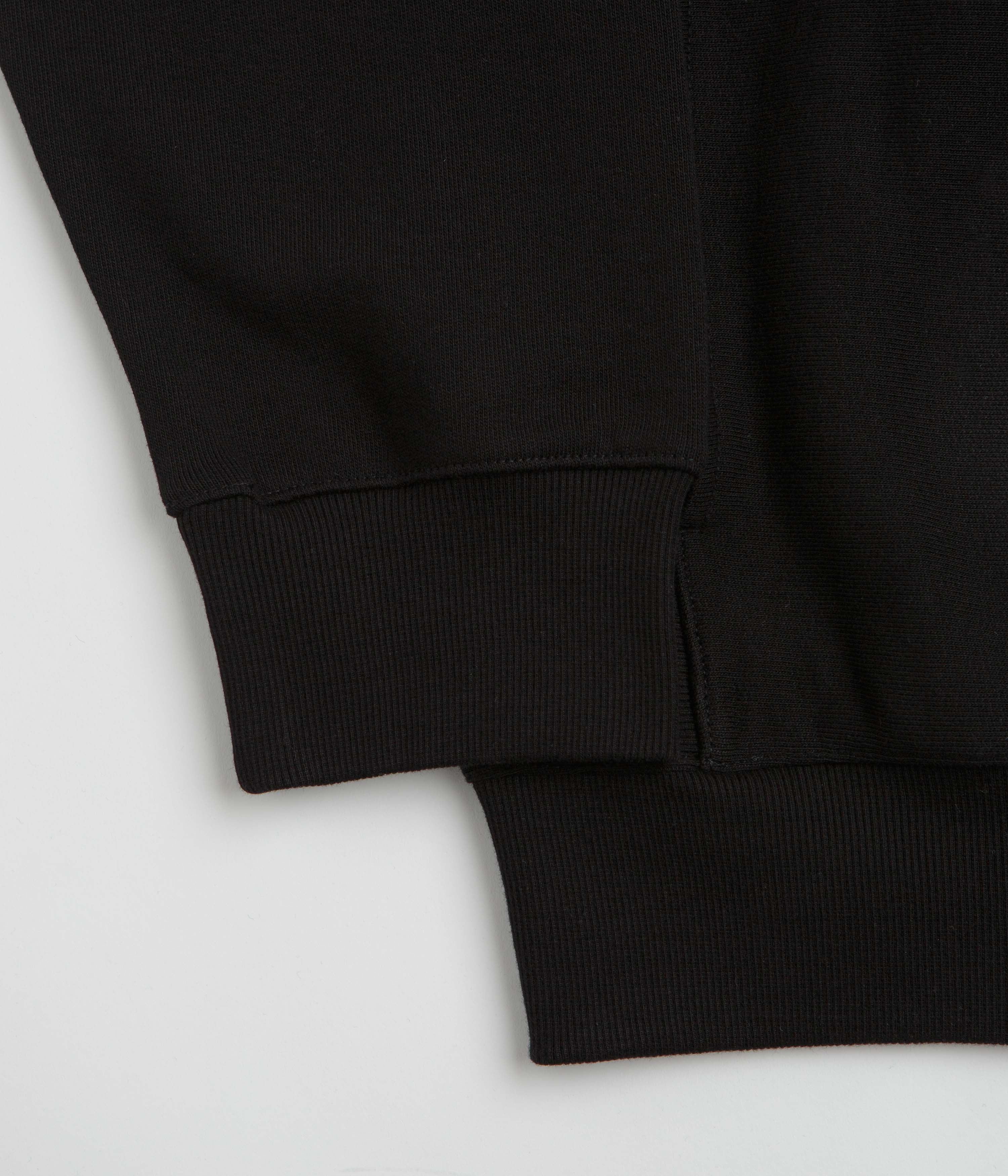 Carhartt Longhand Half Zip Sweatshirt - Black / White - Image 6