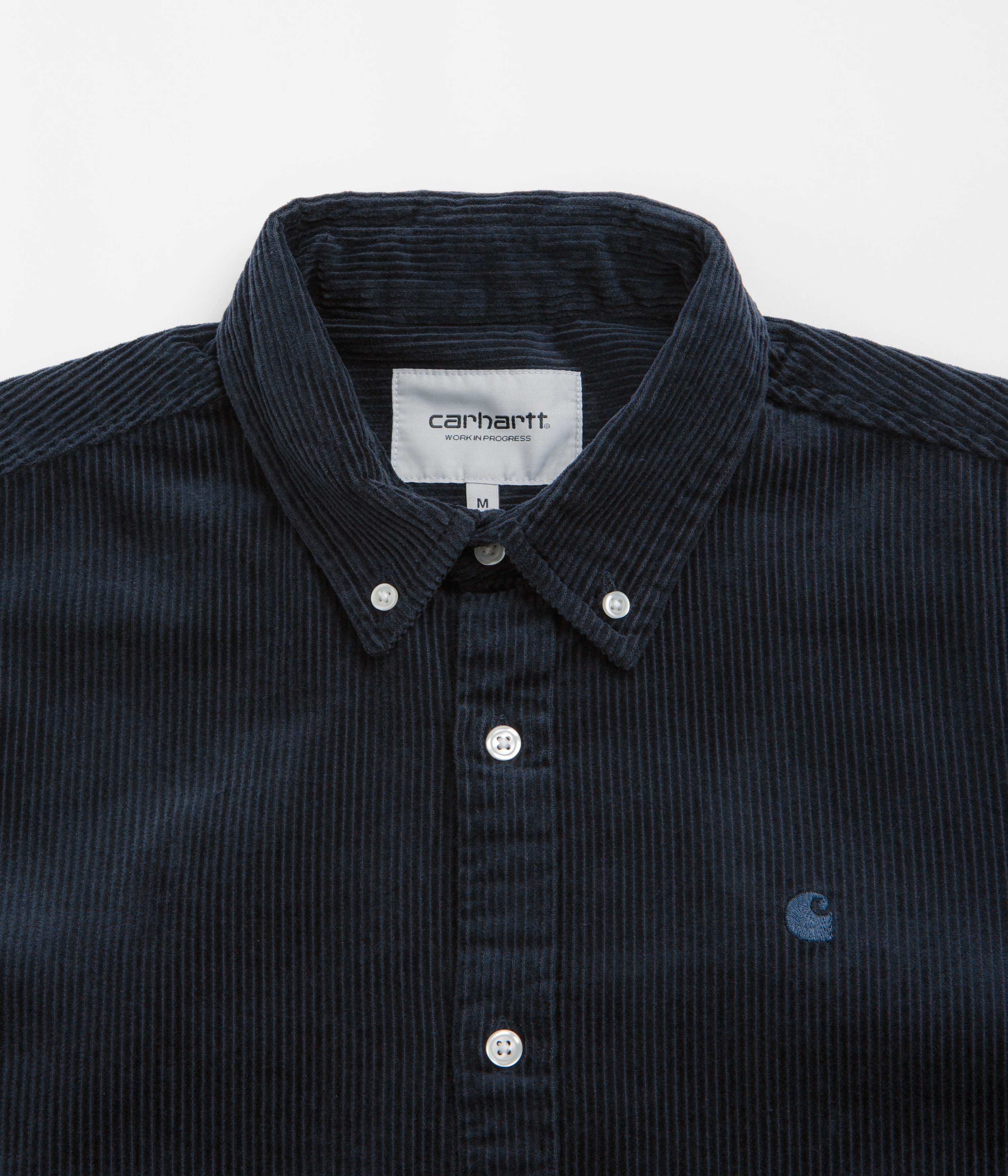 Carhartt Madison Cord Shirt - Dark Navy / Dark Navy - Image 3