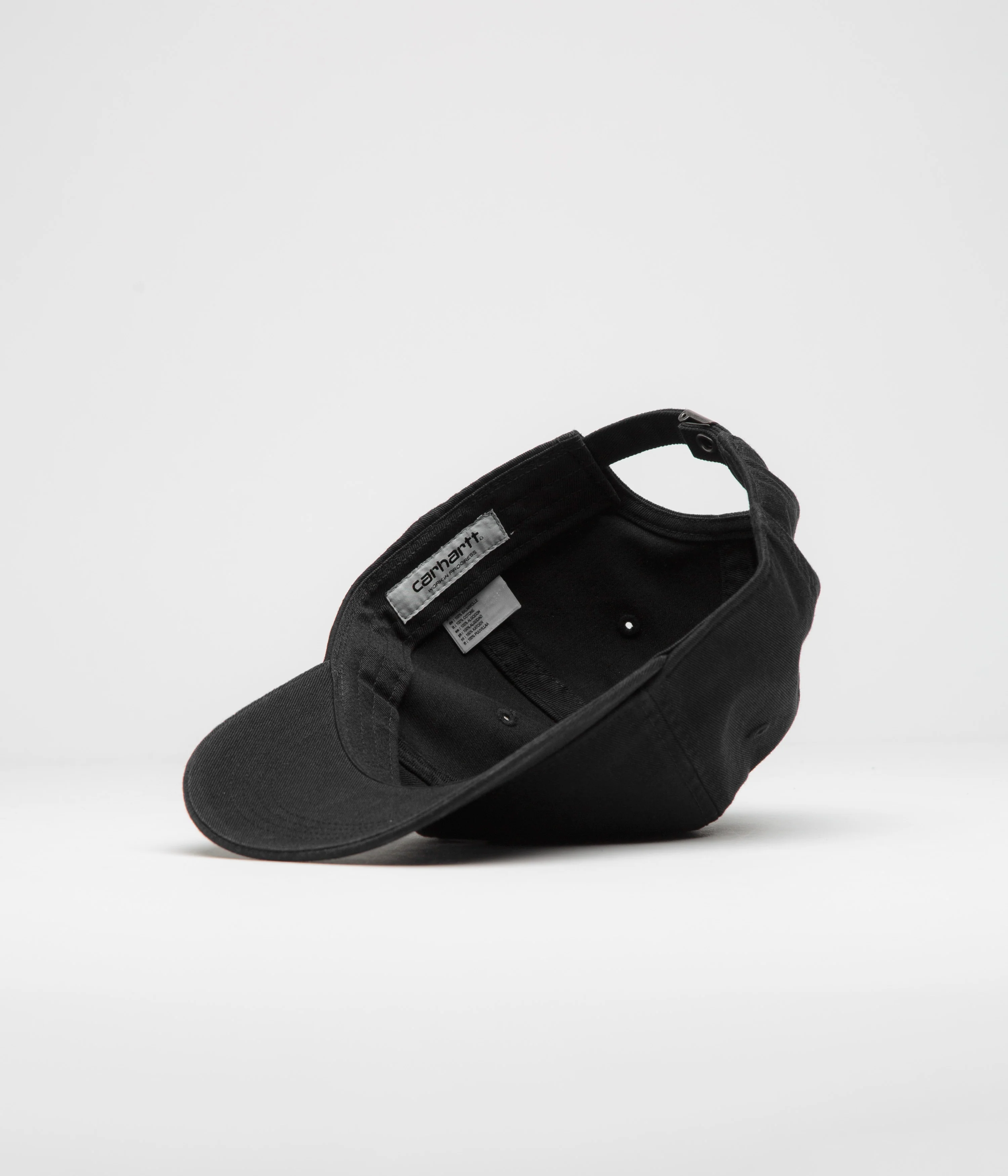 Carhartt Madison Logo Cap - Black / White - Image 4