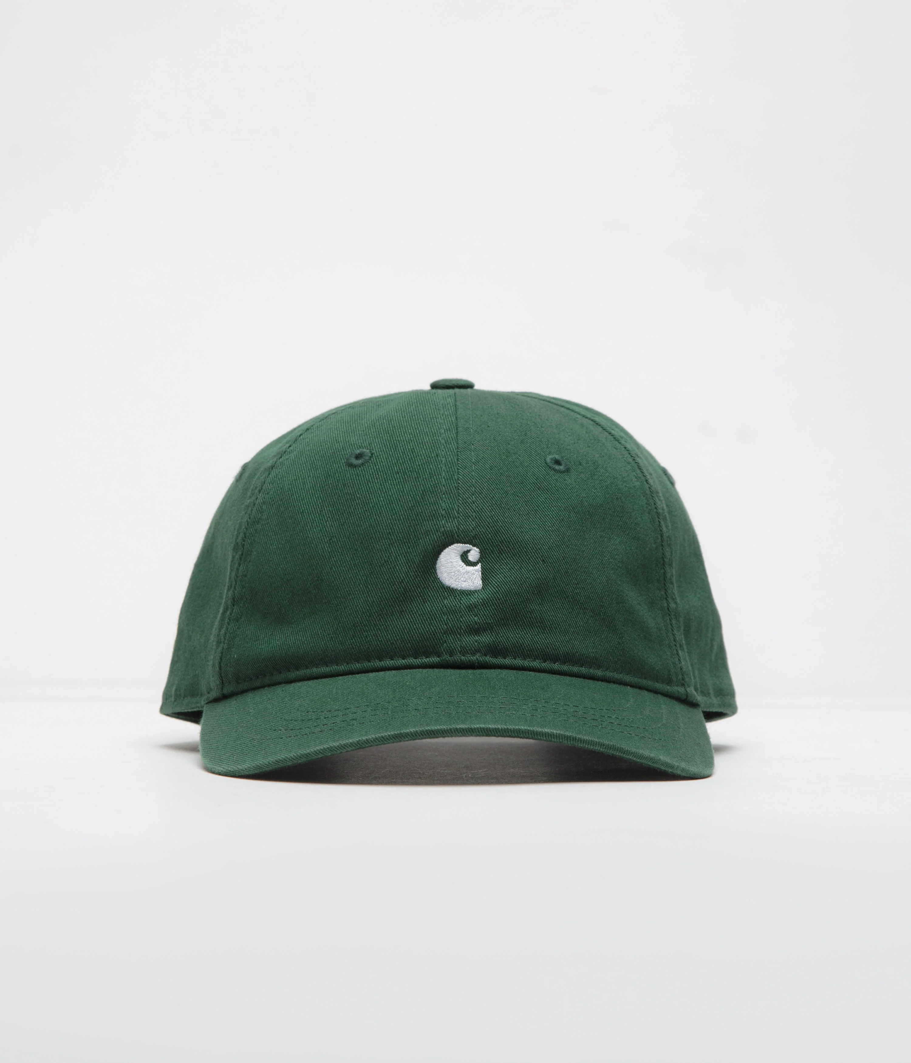 Carhartt Madison Logo Cap - Conifer / White - Image 2