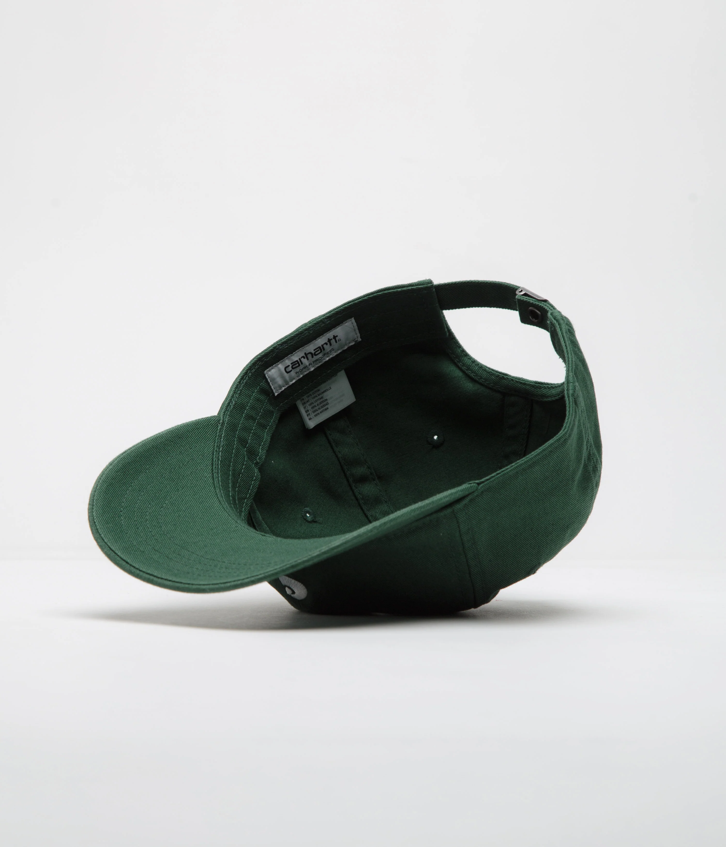Carhartt Madison Logo Cap - Conifer / White - Image 4