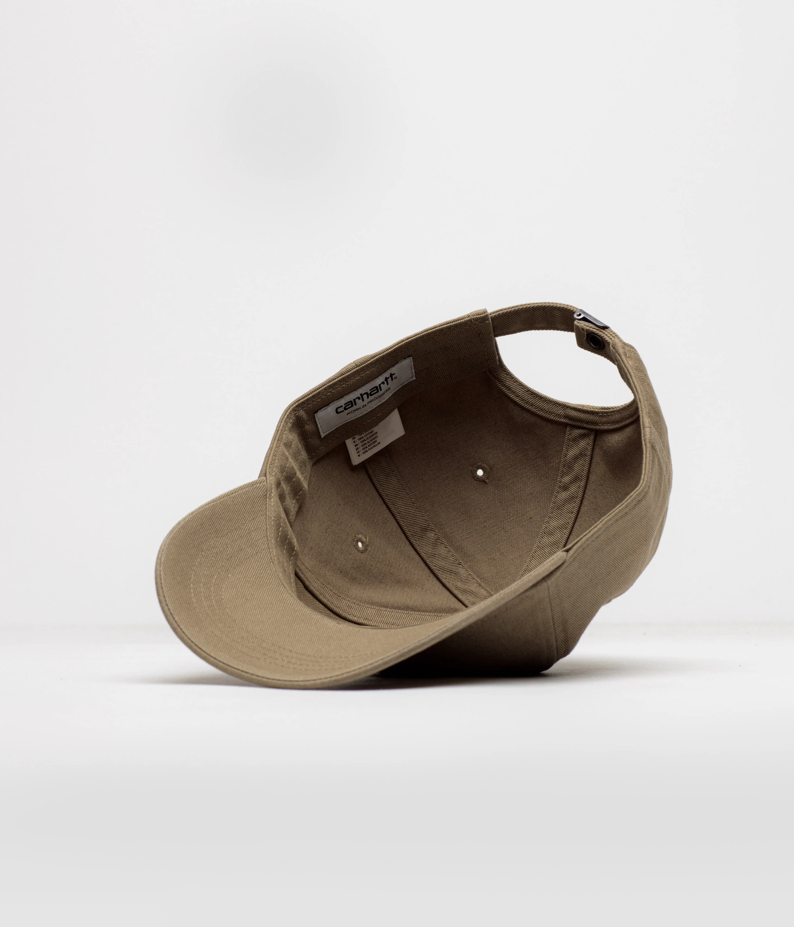 Carhartt Madison Logo Cap - Leather / White - Image 4