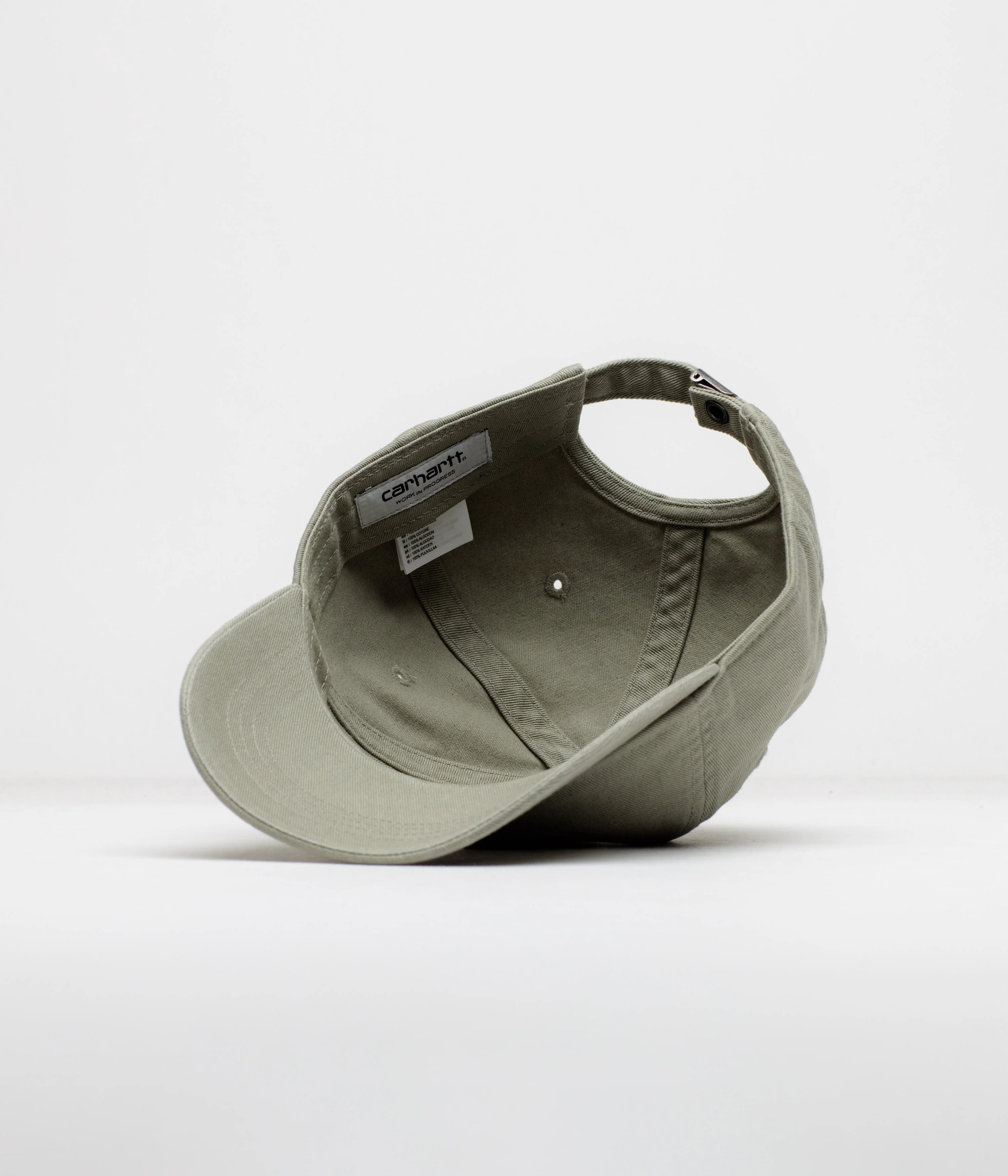Carhartt Madison Logo Cap - Shady Green / White - Image 4