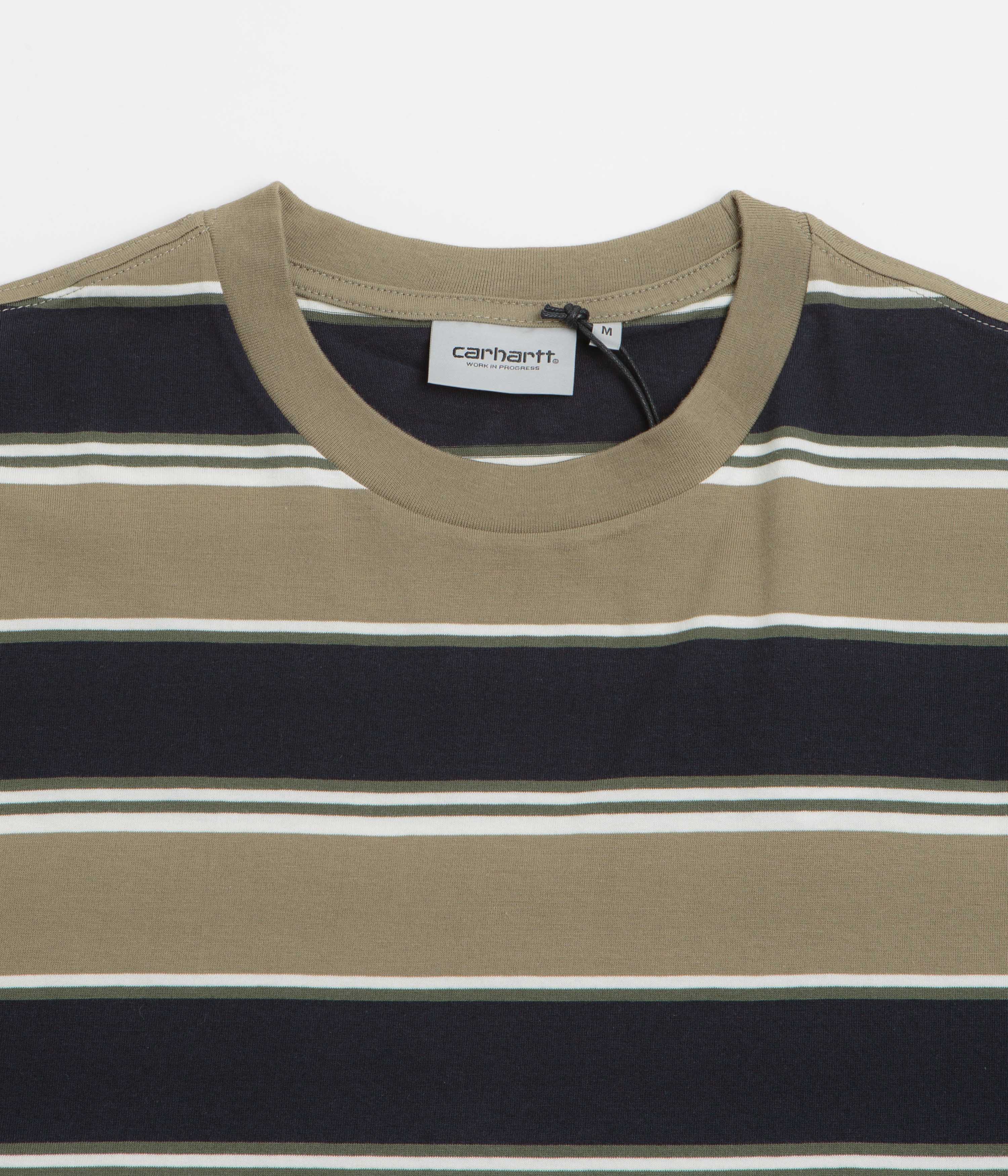 Carhartt Malone T-Shirt - Malone Stripe / Brass - Image 2
