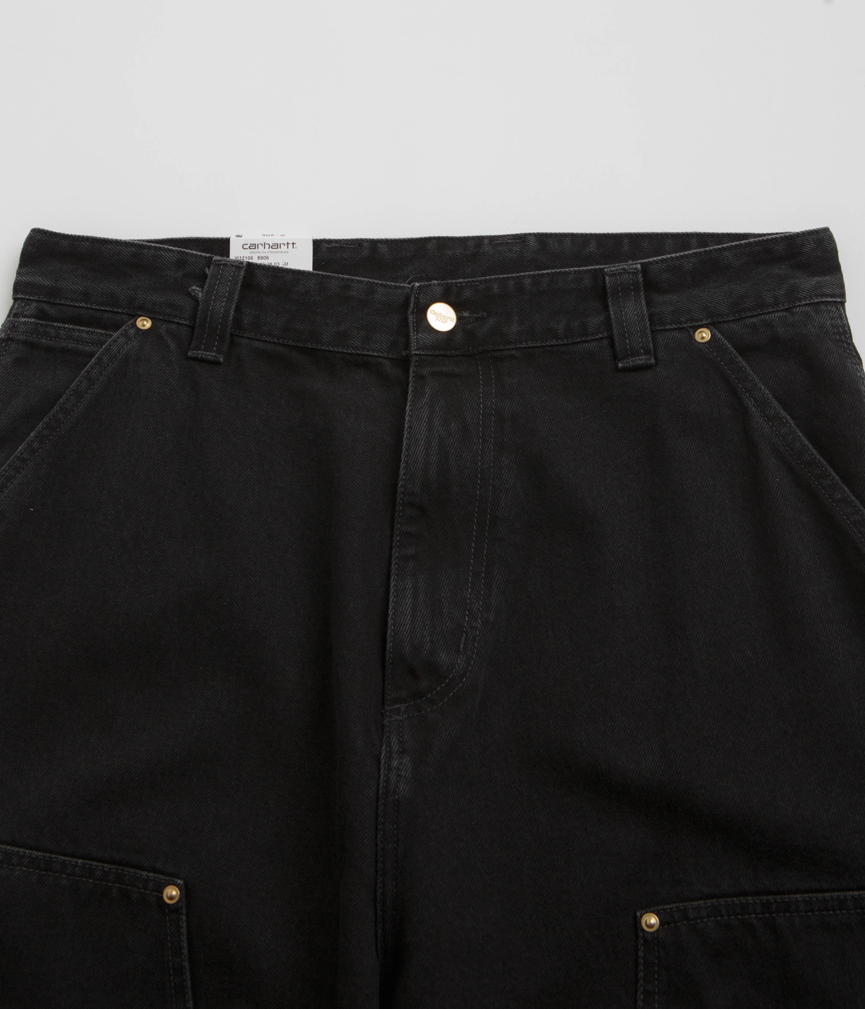 Carhartt Nash Double Knee Pants - Black Stone Washed - Image 4