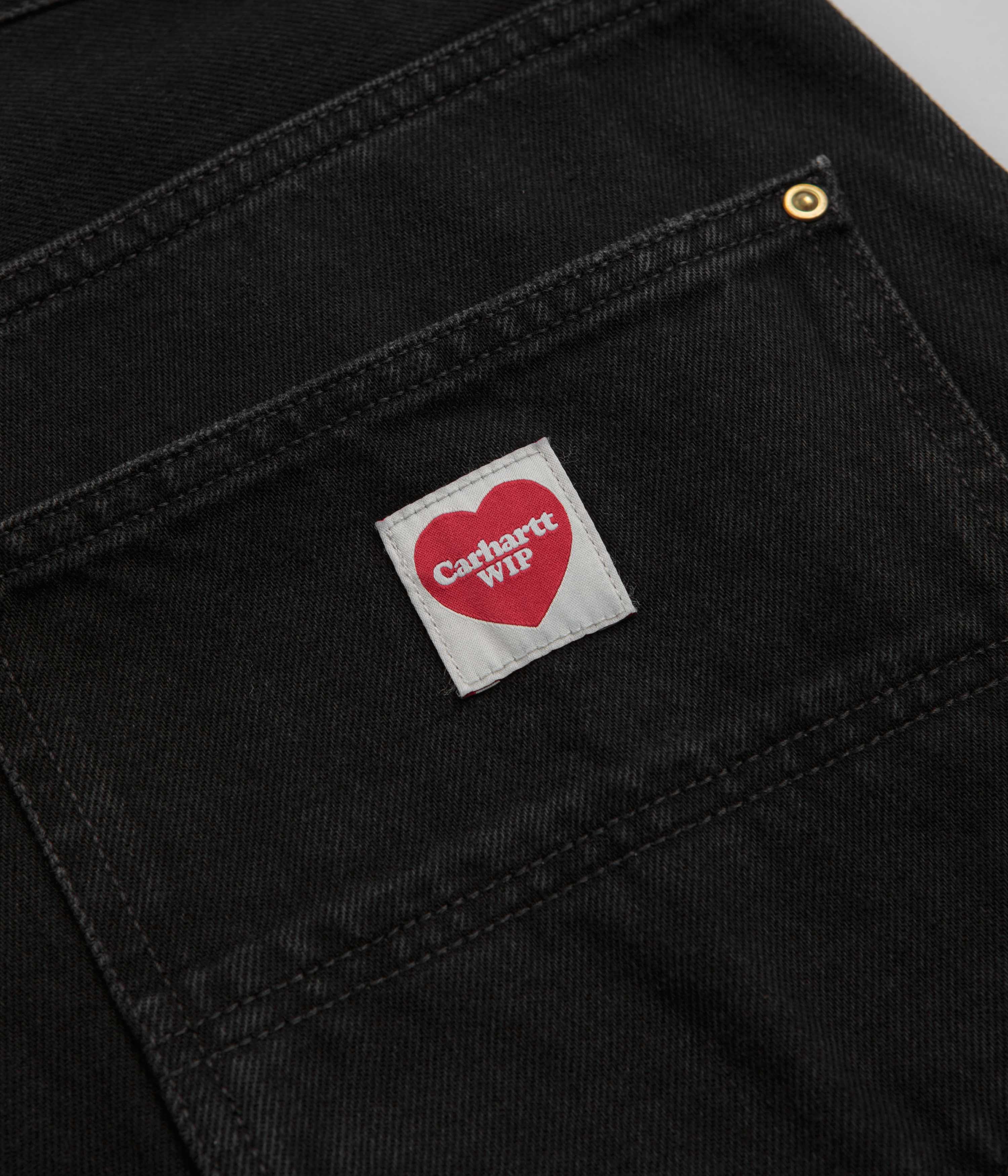 Carhartt Nash Double Knee Pants - Black Stone Washed - Image 7