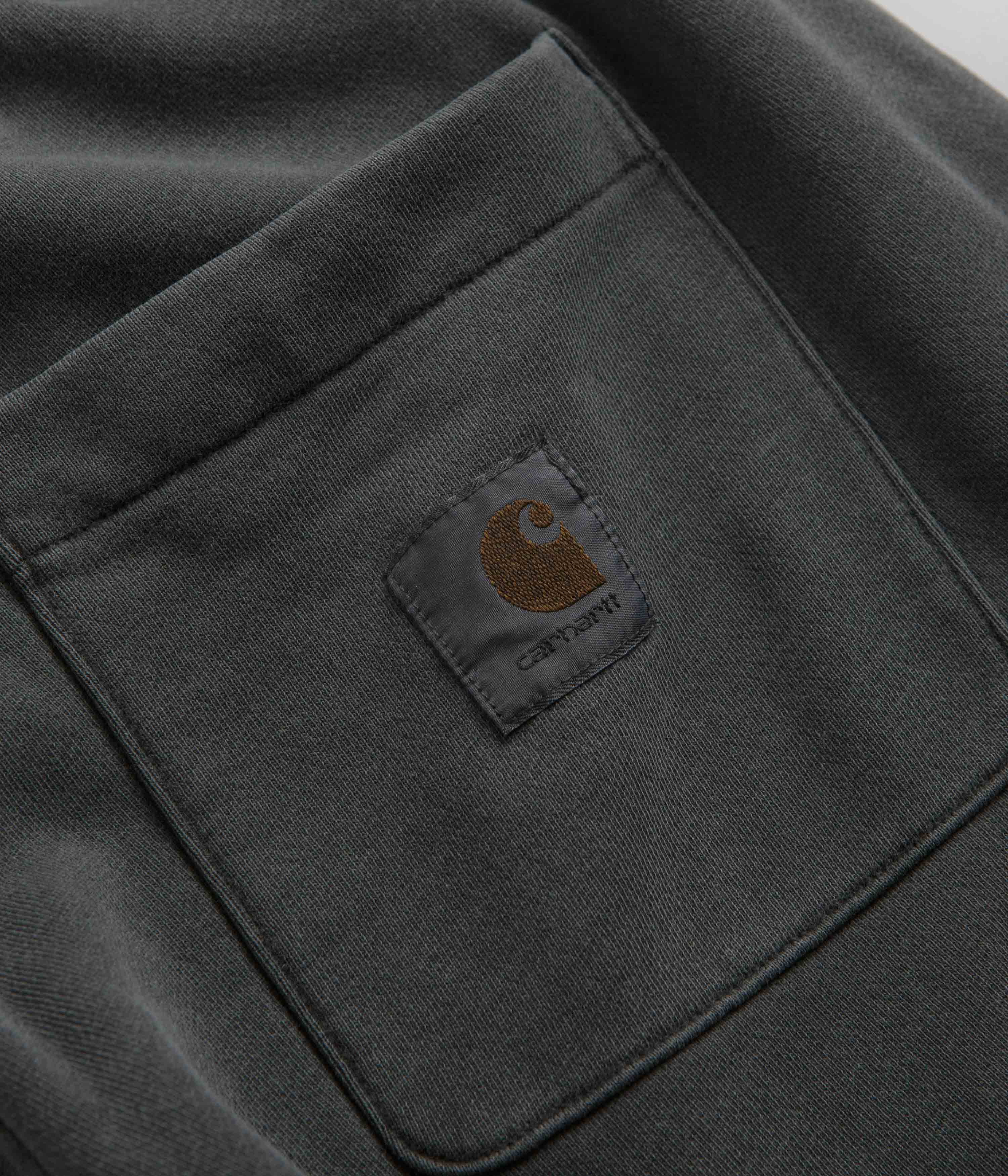 Carhartt Nelson Sweat Shorts - Charcoal - Image 5