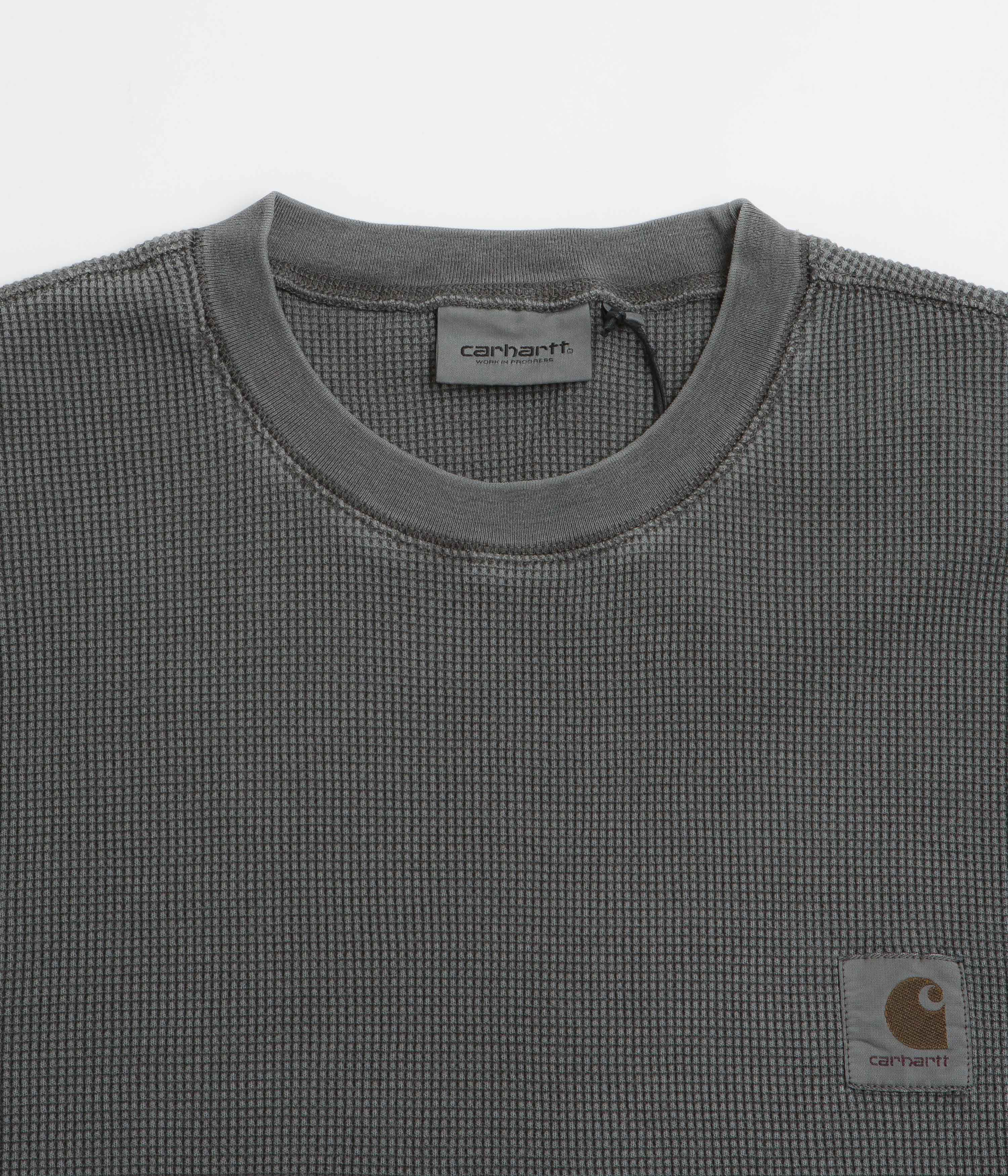 Carhartt Nelson Waffle T-Shirt - Black - Image 3