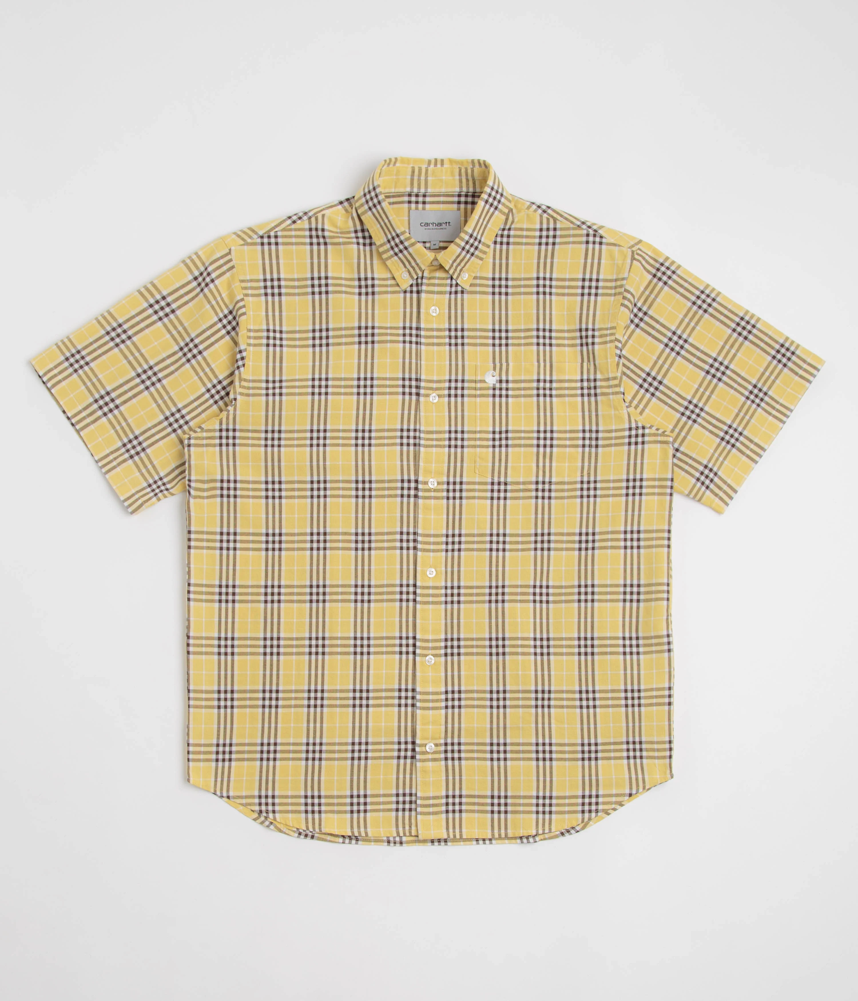 Carhartt Niven Short Sleeve Shirt - Niven Check / Straw / Wax