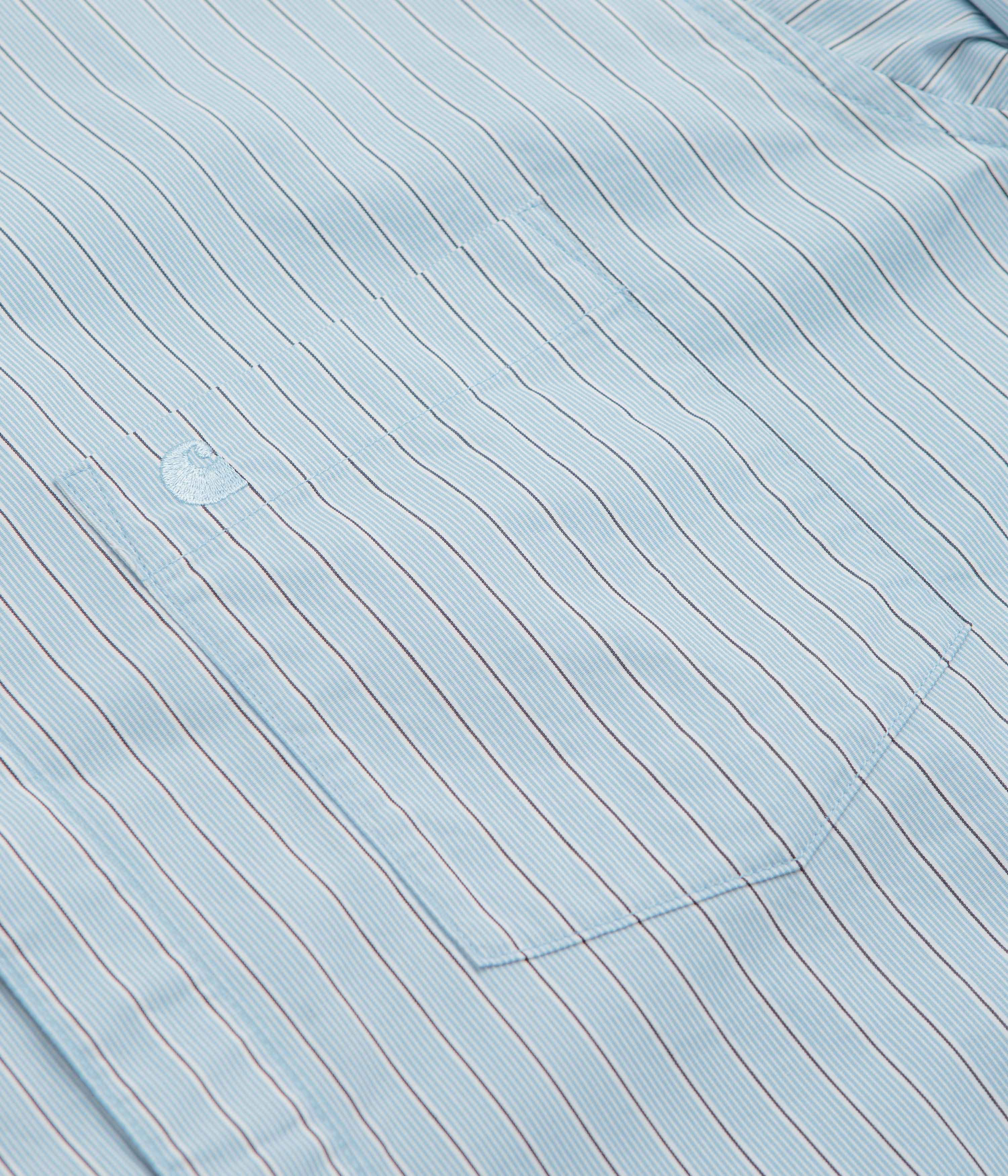 Carhartt Notus Shirt - Bova Stripe / Bluebird - Image 3